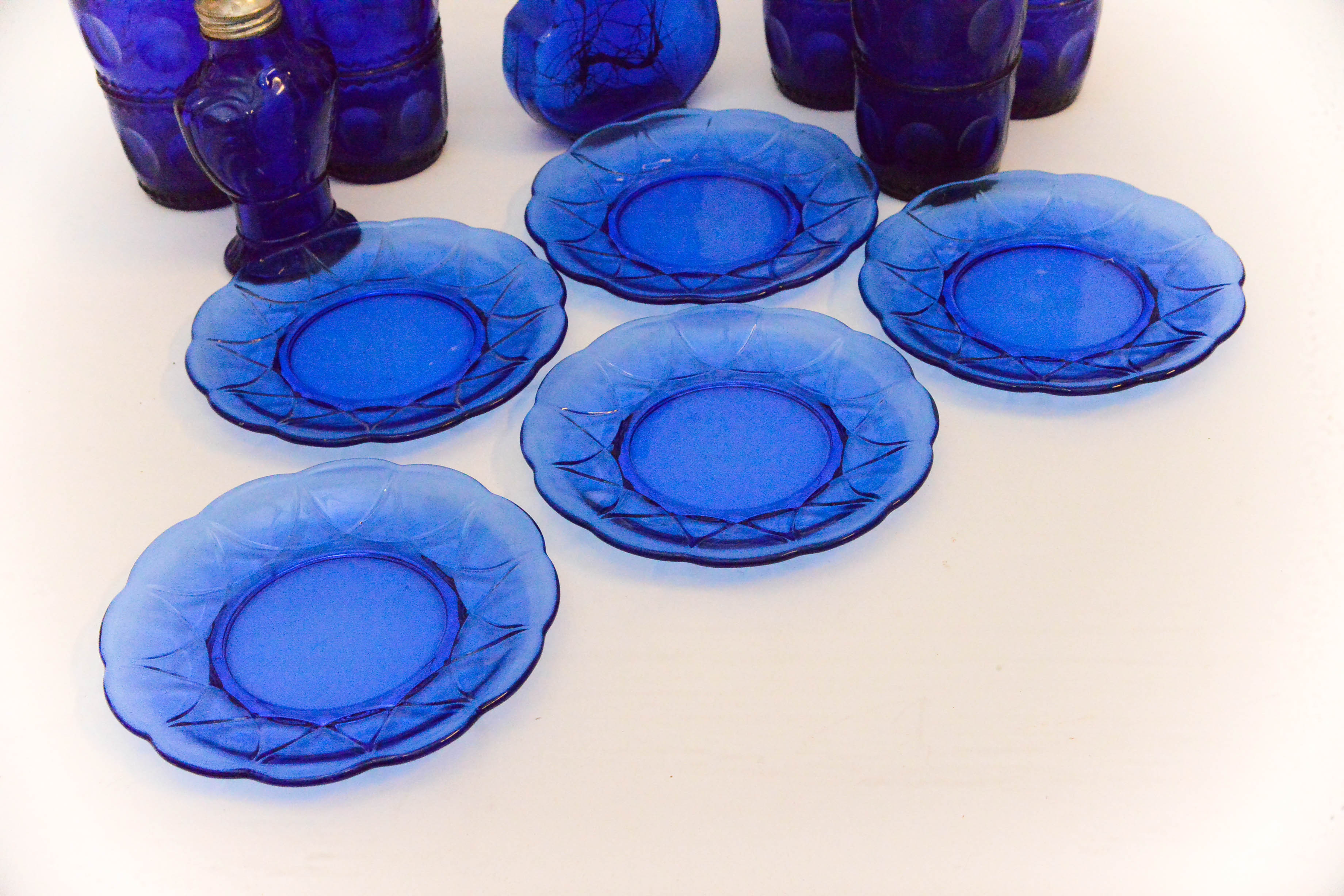 Collection of Blue Glassware