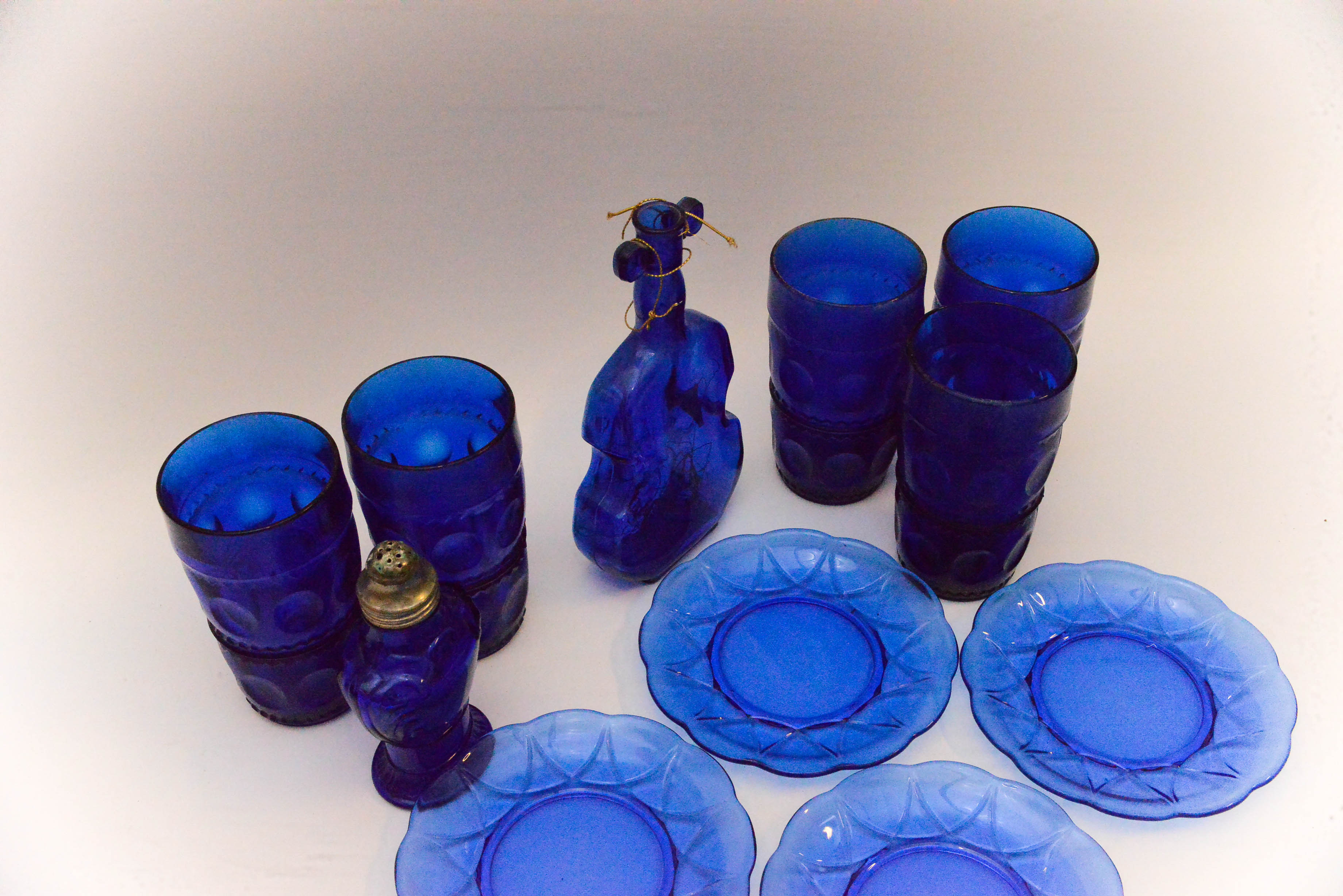 Collection of Blue Glassware