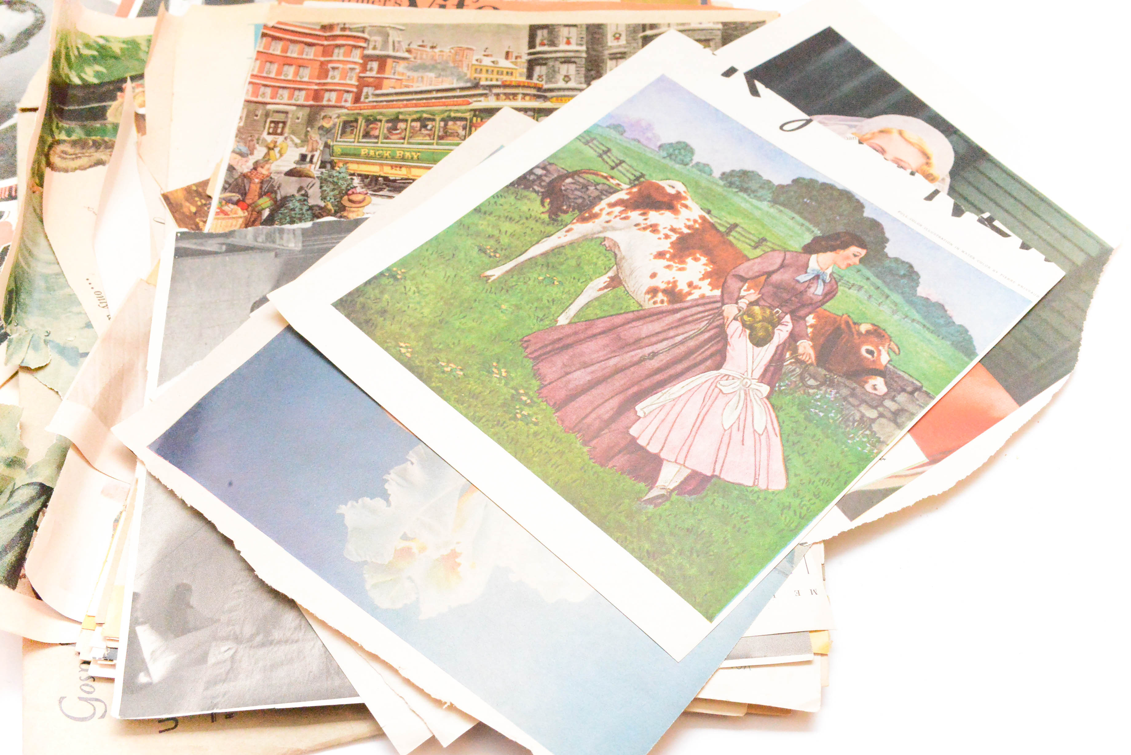 Collection of Vintage Magazine Clippings and Sheet Music