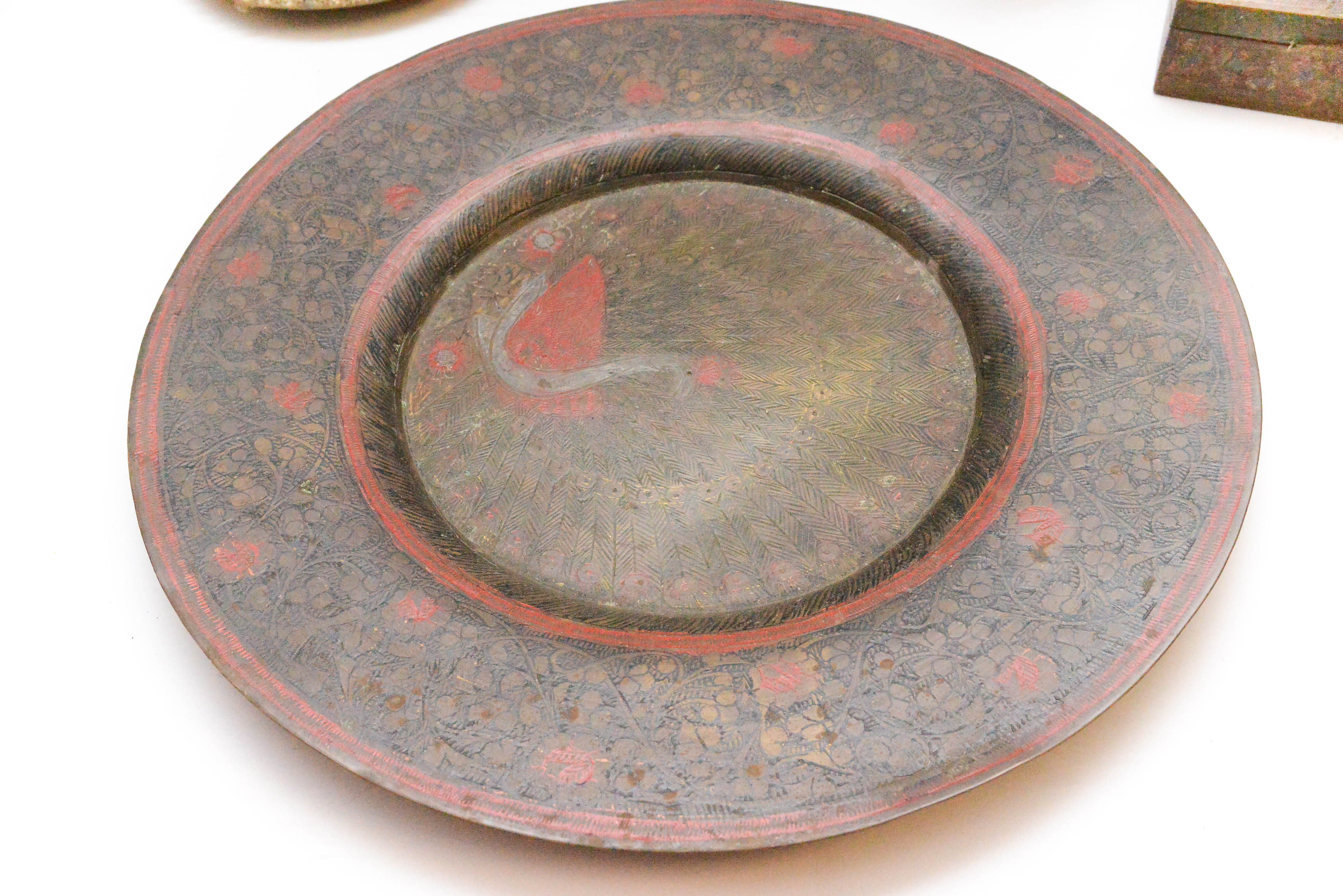 Collection of Etched Metal Decor from India