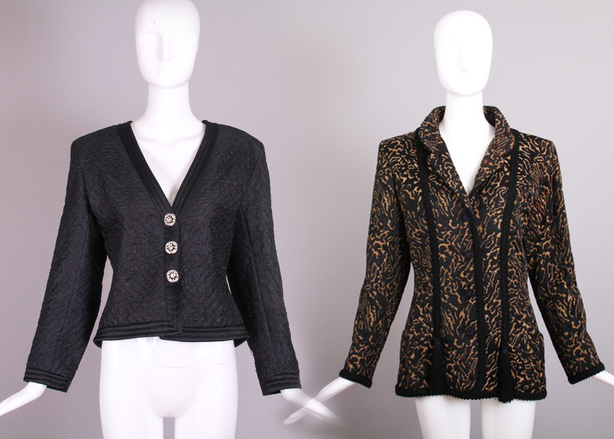 Yves Saint Laurent Quilted Brocade Jackets