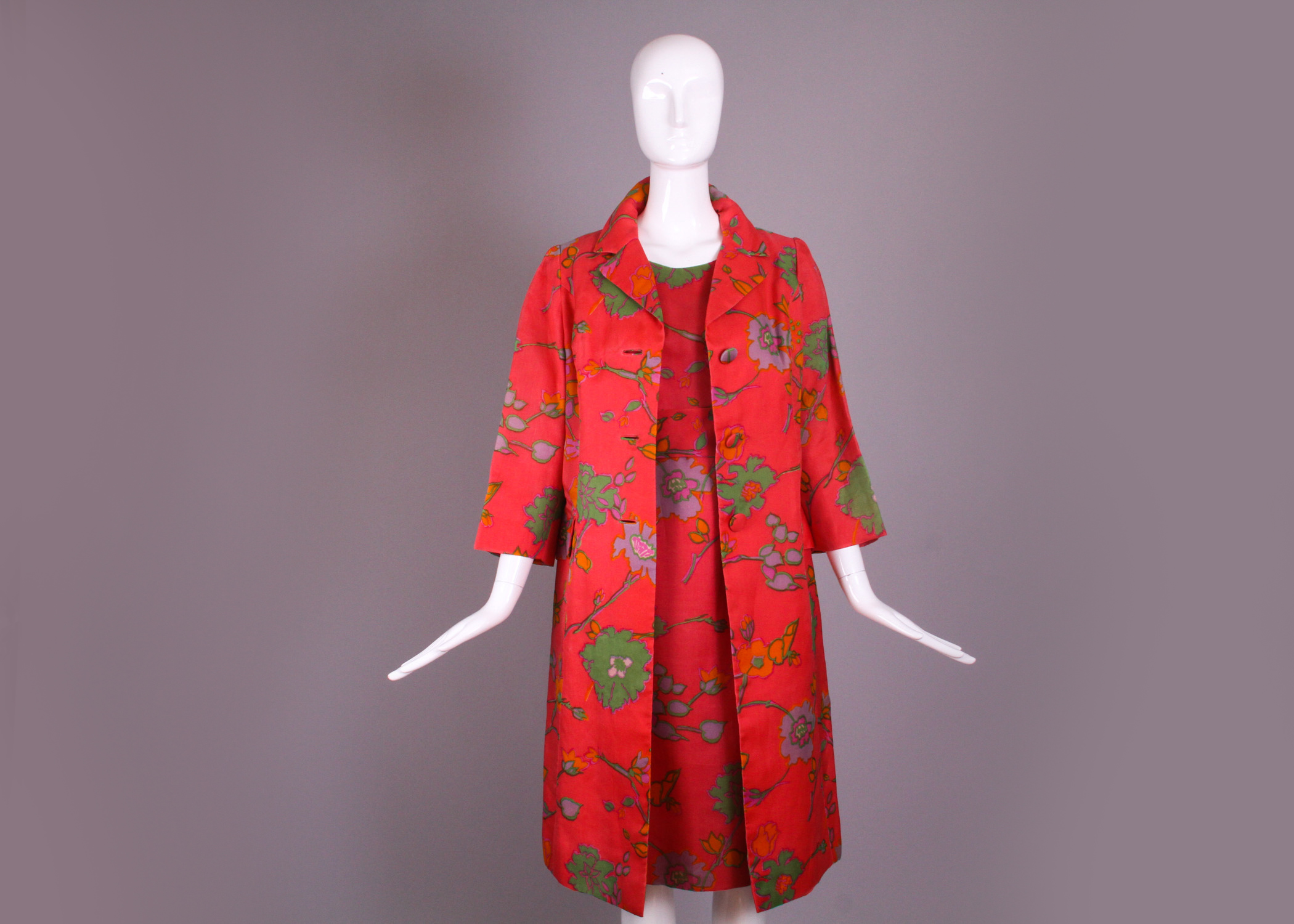 Bill Blass for Maurice Rentner Day Dress with Coat