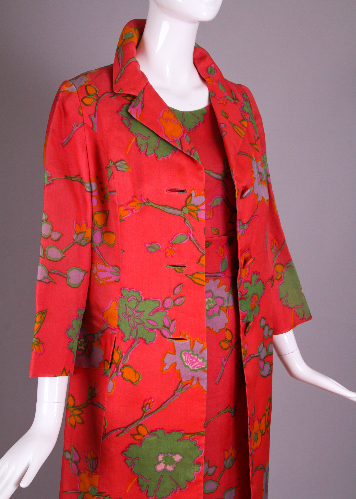Bill Blass for Maurice Rentner Day Dress with Coat
