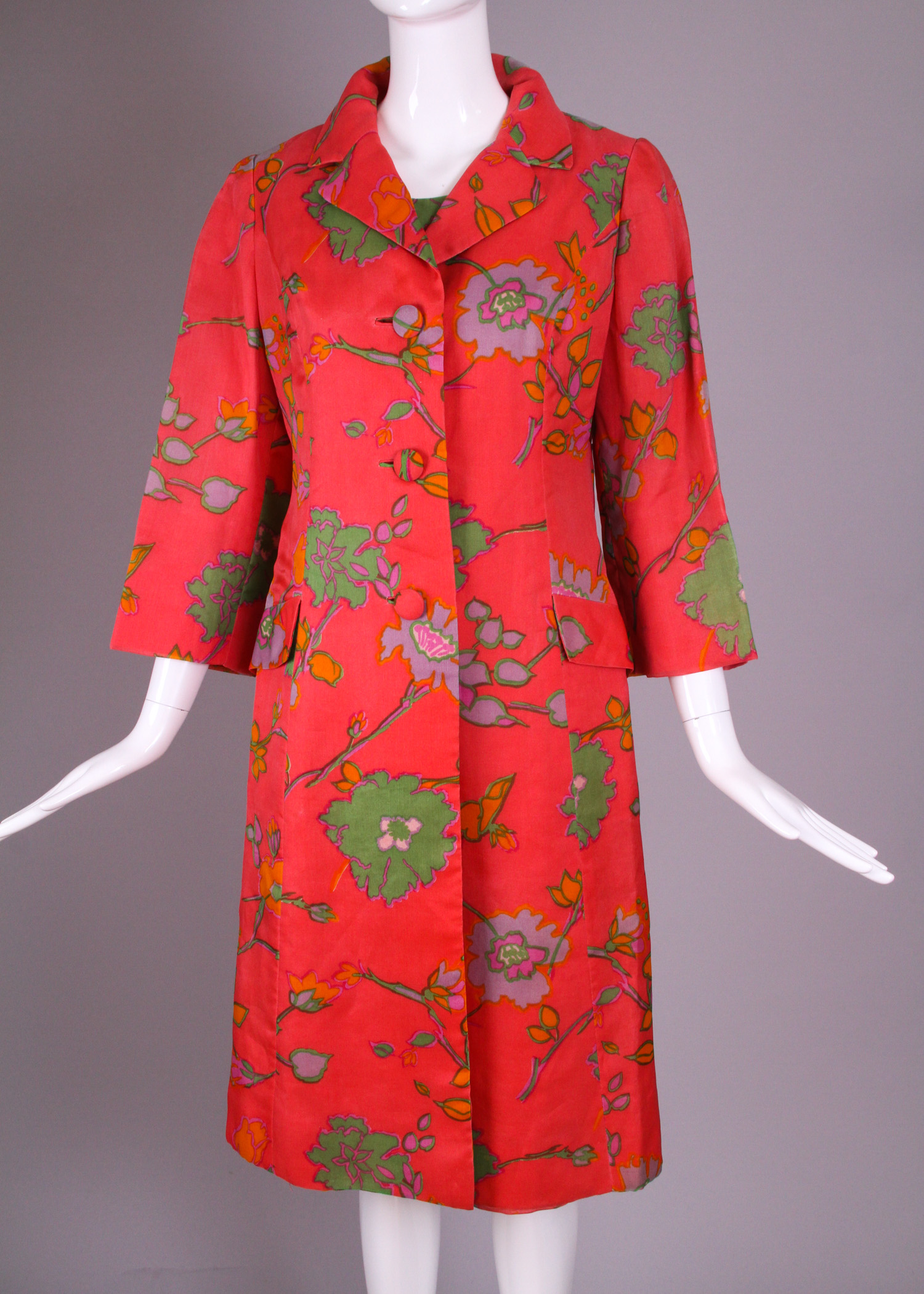 Bill Blass for Maurice Rentner Day Dress with Coat