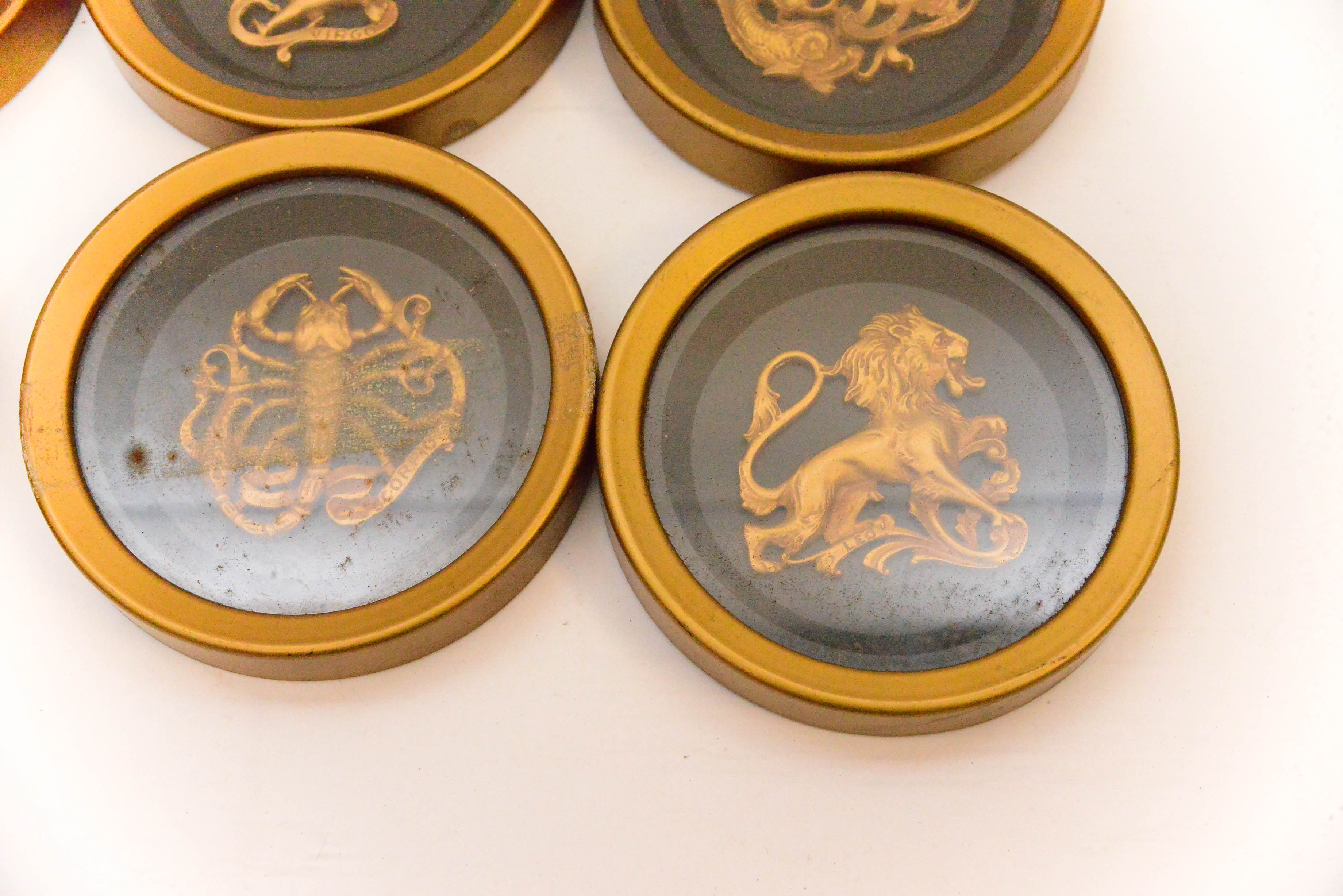 Twelve Vintage Zodiac Hanging Decor Pieces