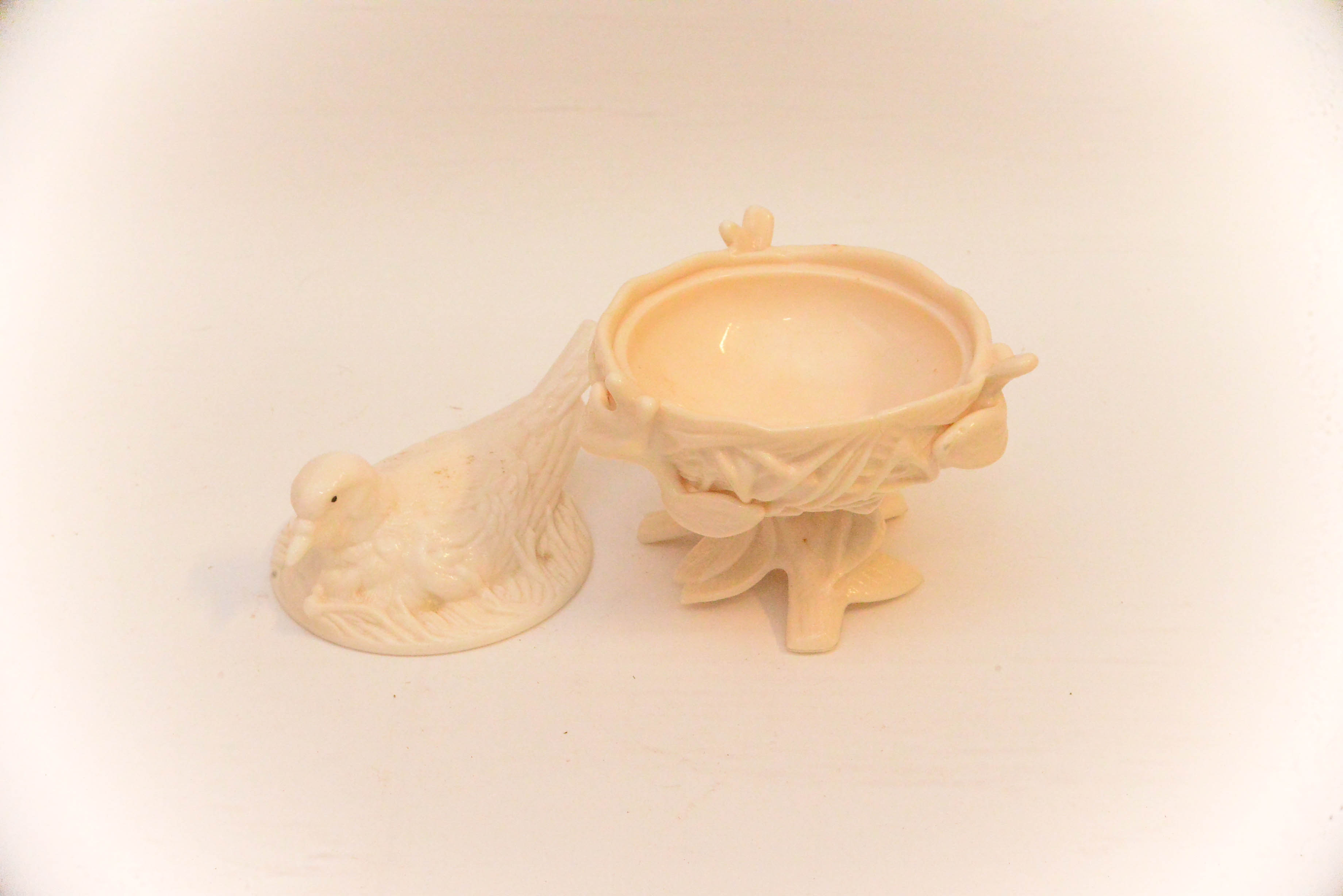 Pink Milk Glass Pieces