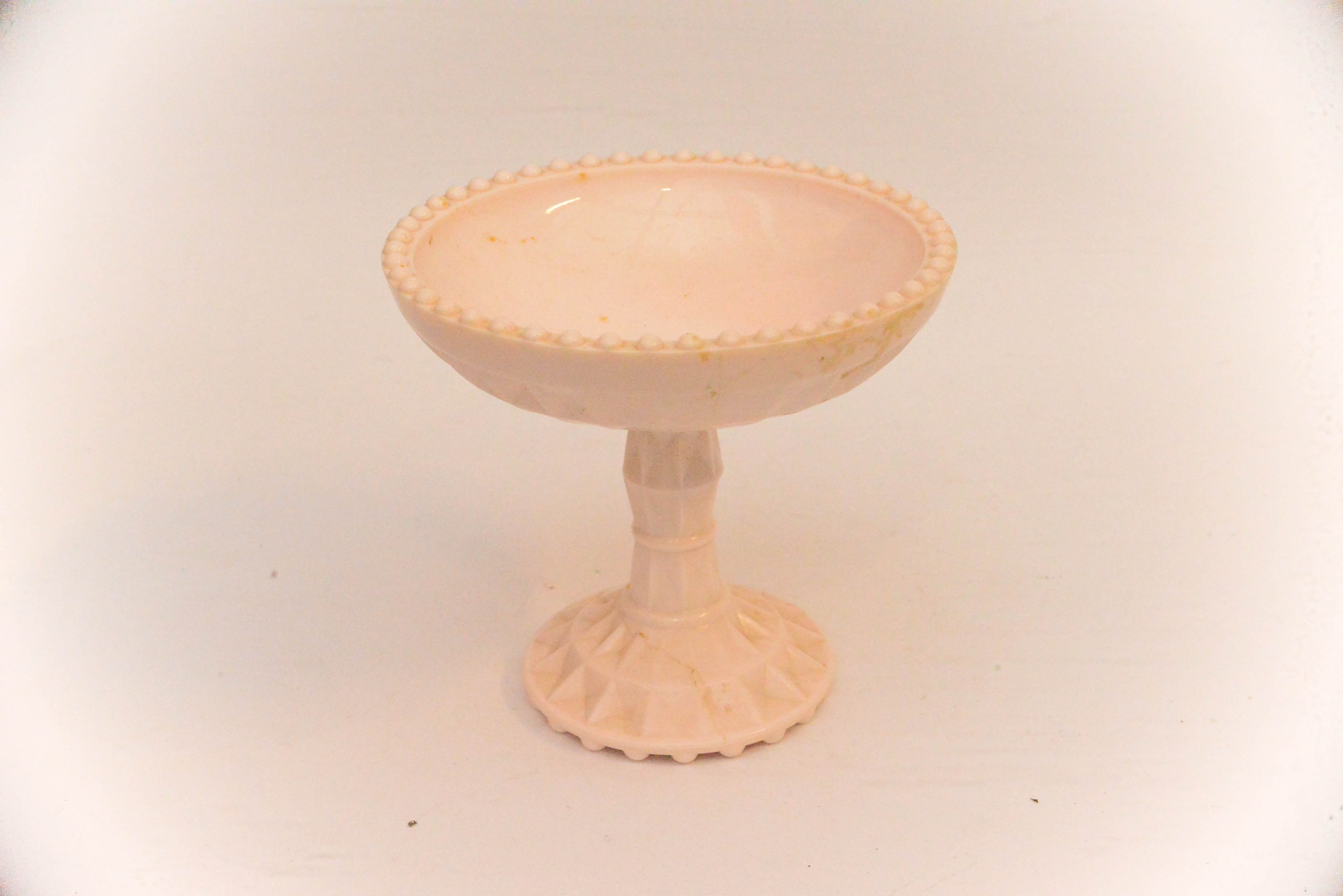 Pink Milk Glass Pieces