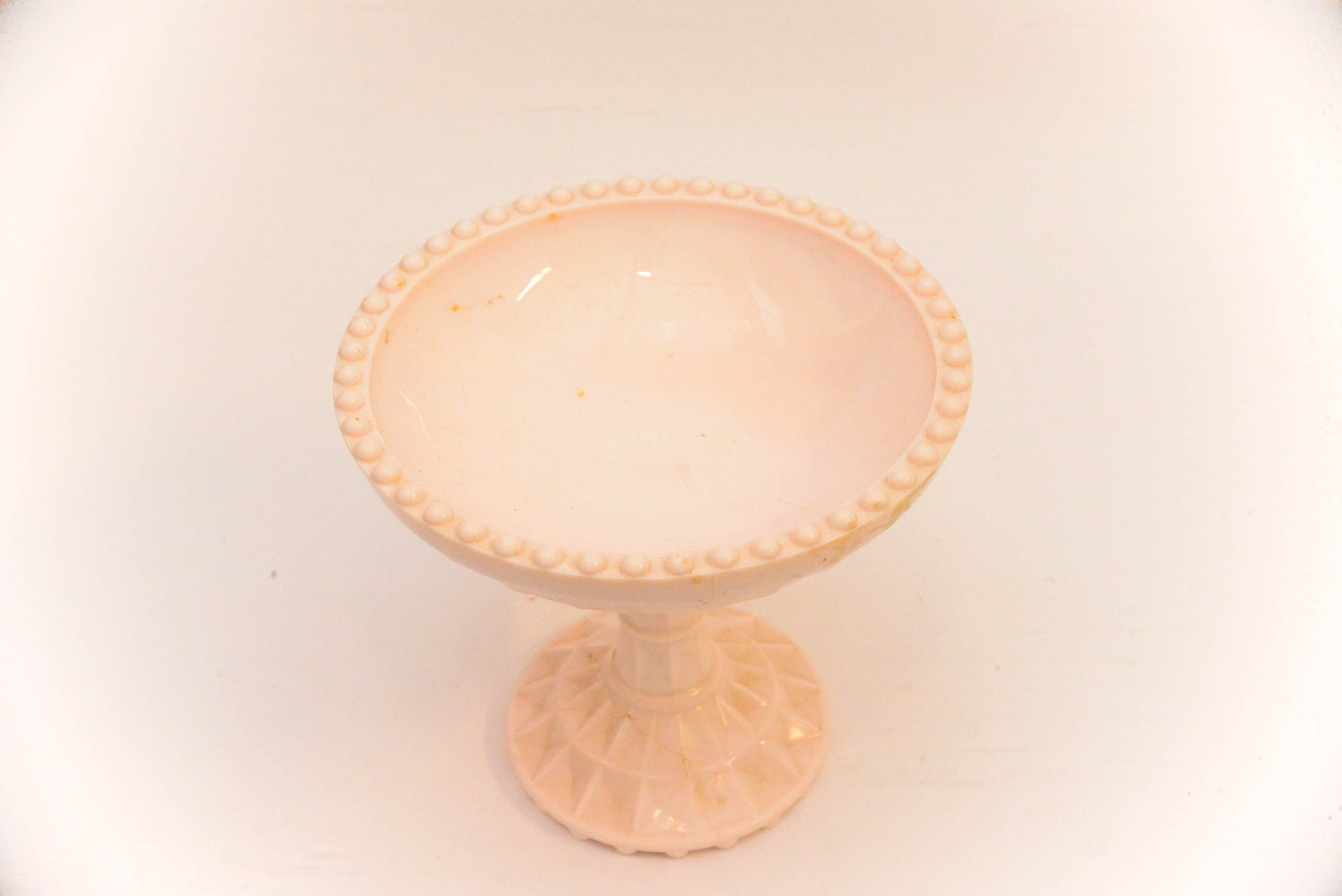 Pink Milk Glass Pieces