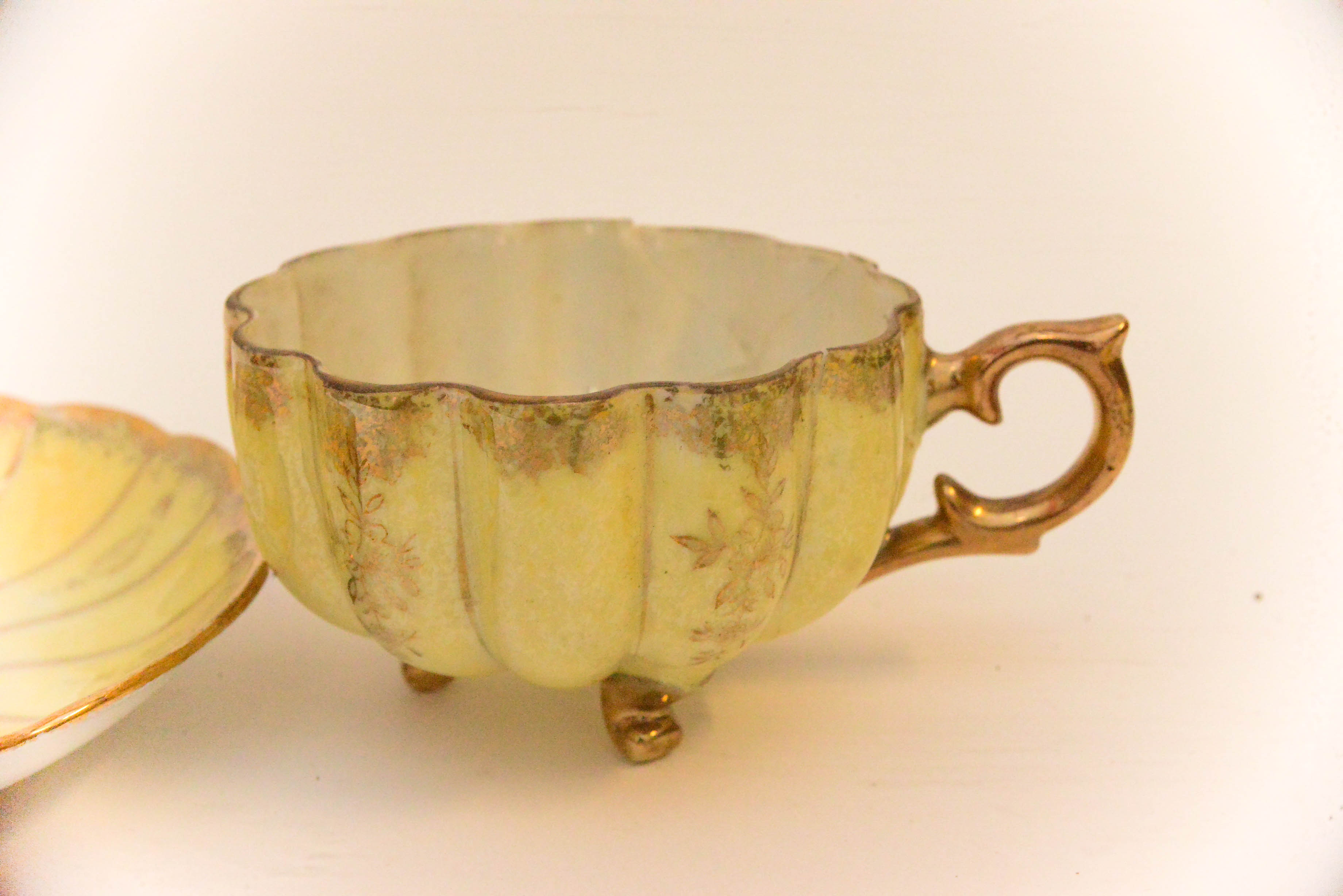 Pair of Japanese Porcelain Teacups and Saucers