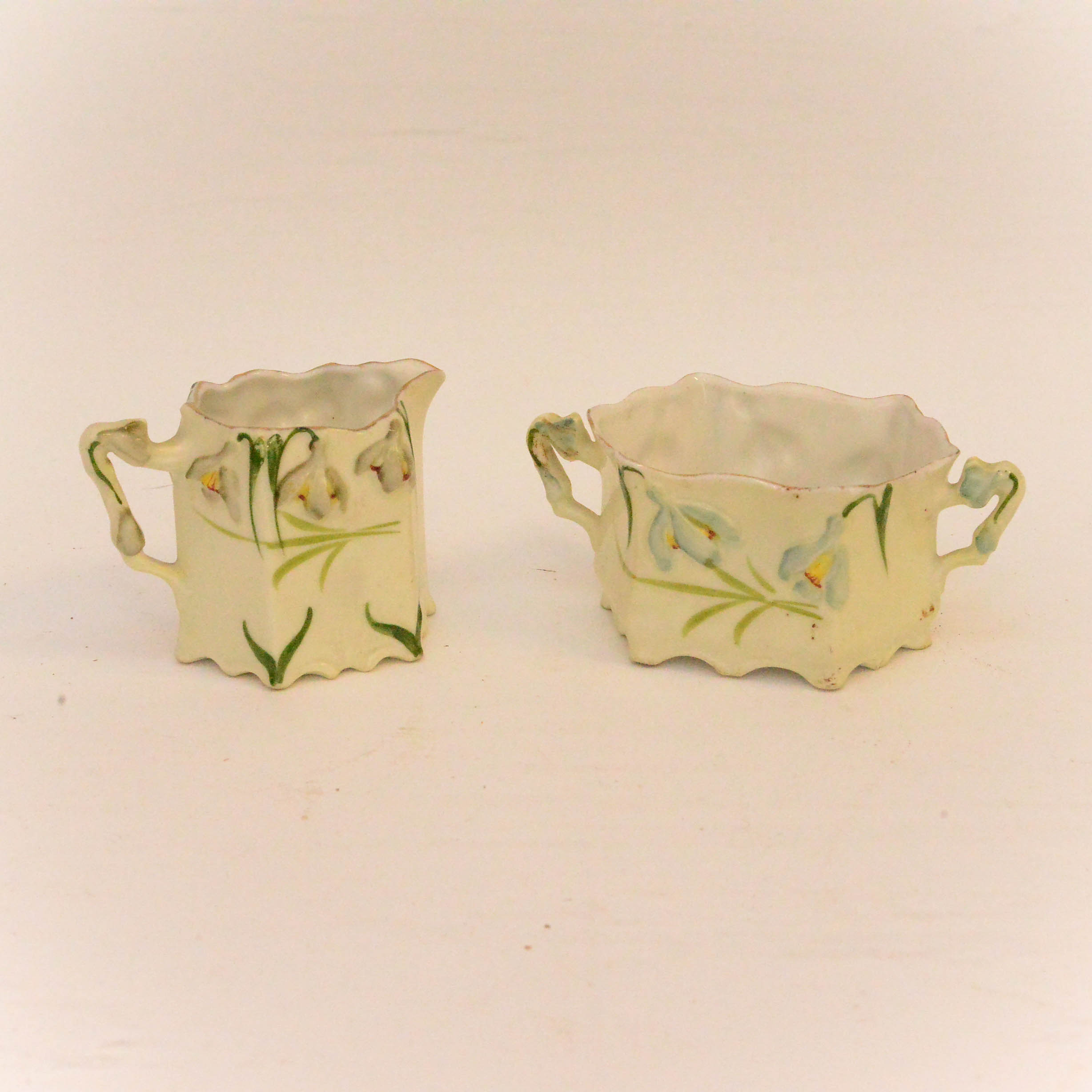 Porcelain Creamer and Sugar Bowl Set