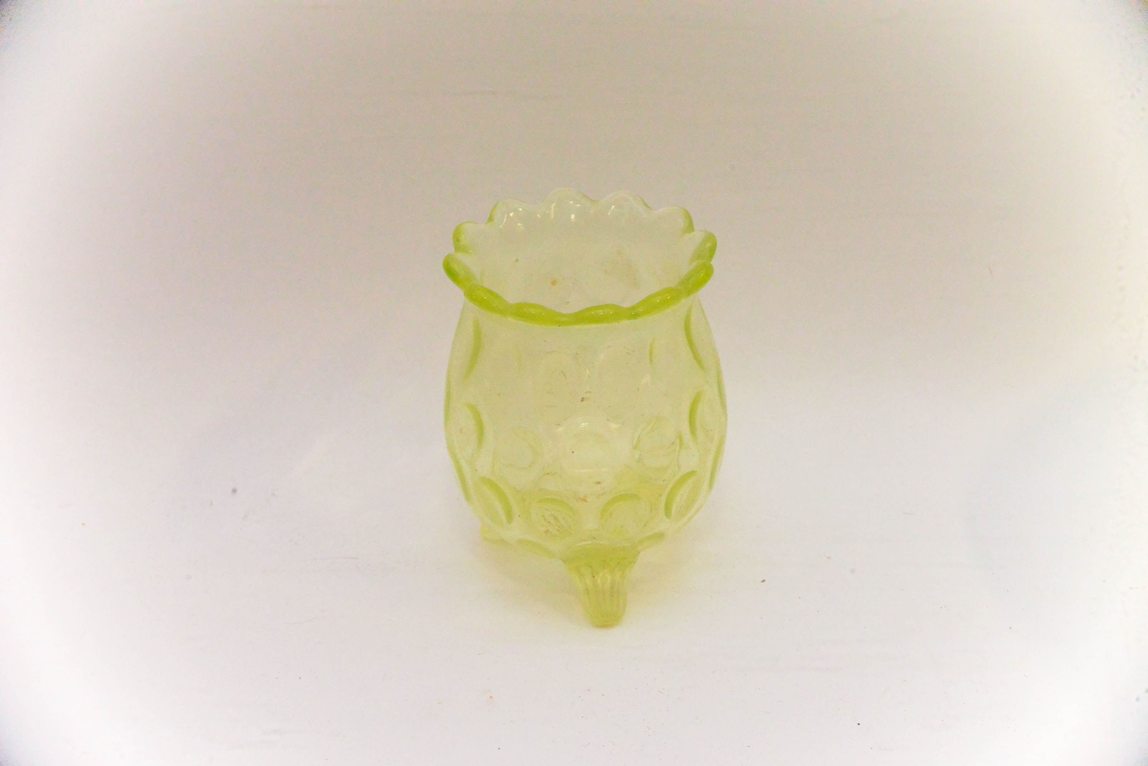 Assortment of Citrine Depression and Vaseline Glass