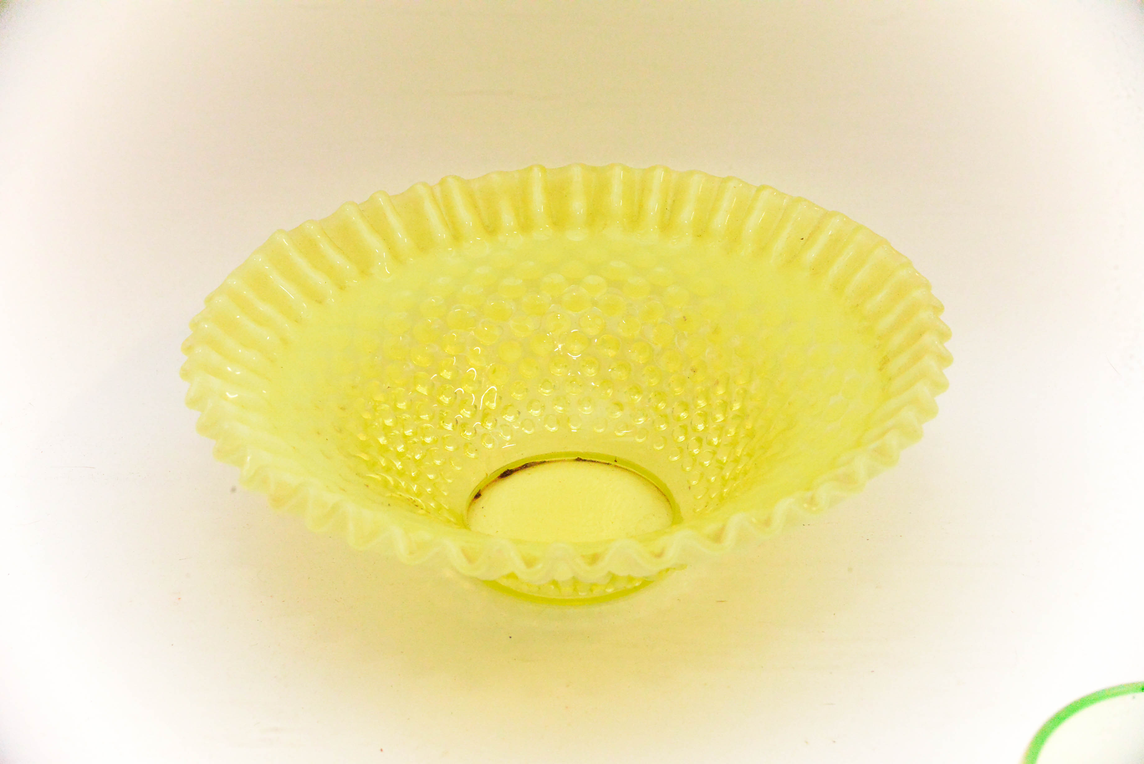 Assortment of Citrine Depression and Vaseline Glass