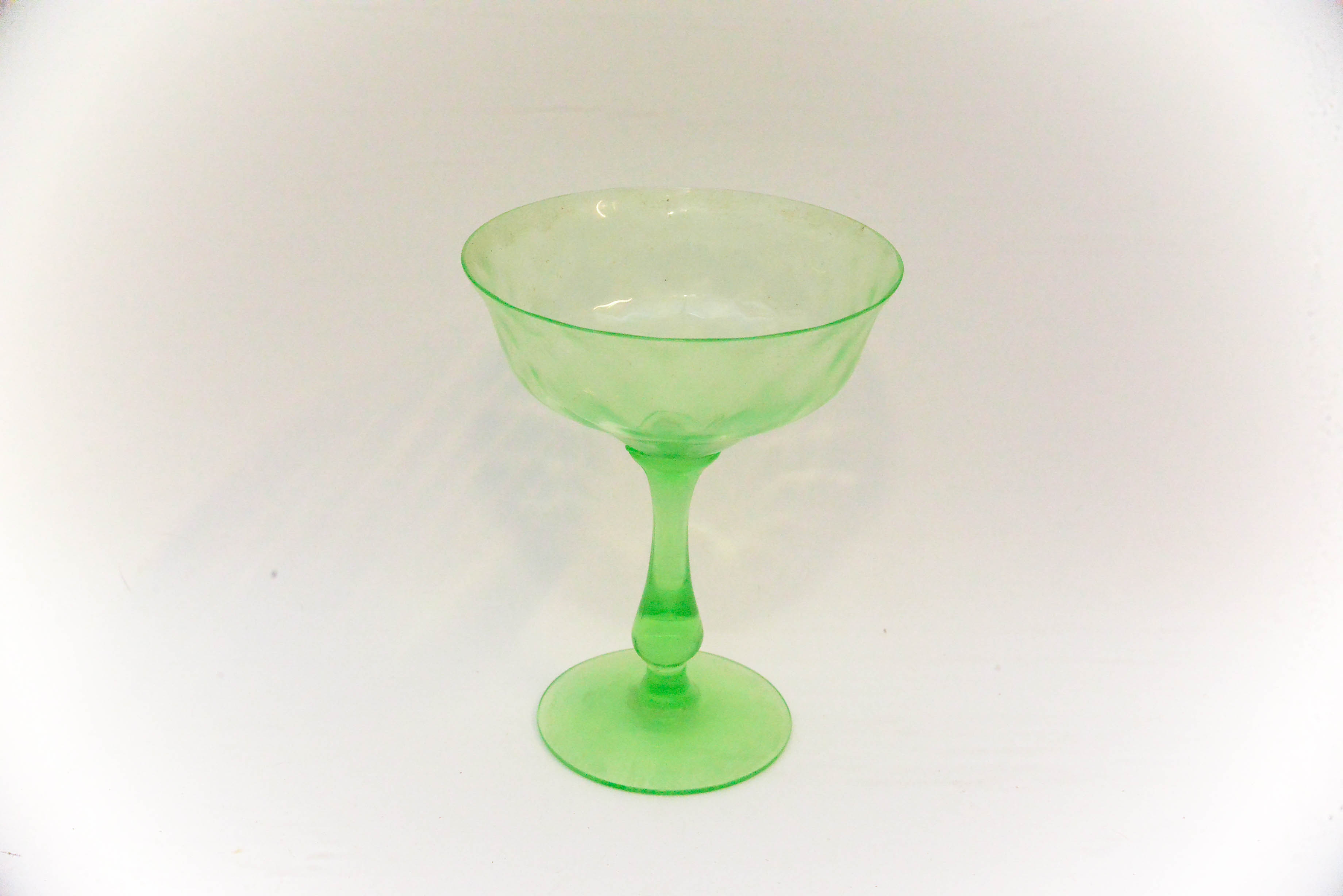 Assortment of Citrine Depression and Vaseline Glass