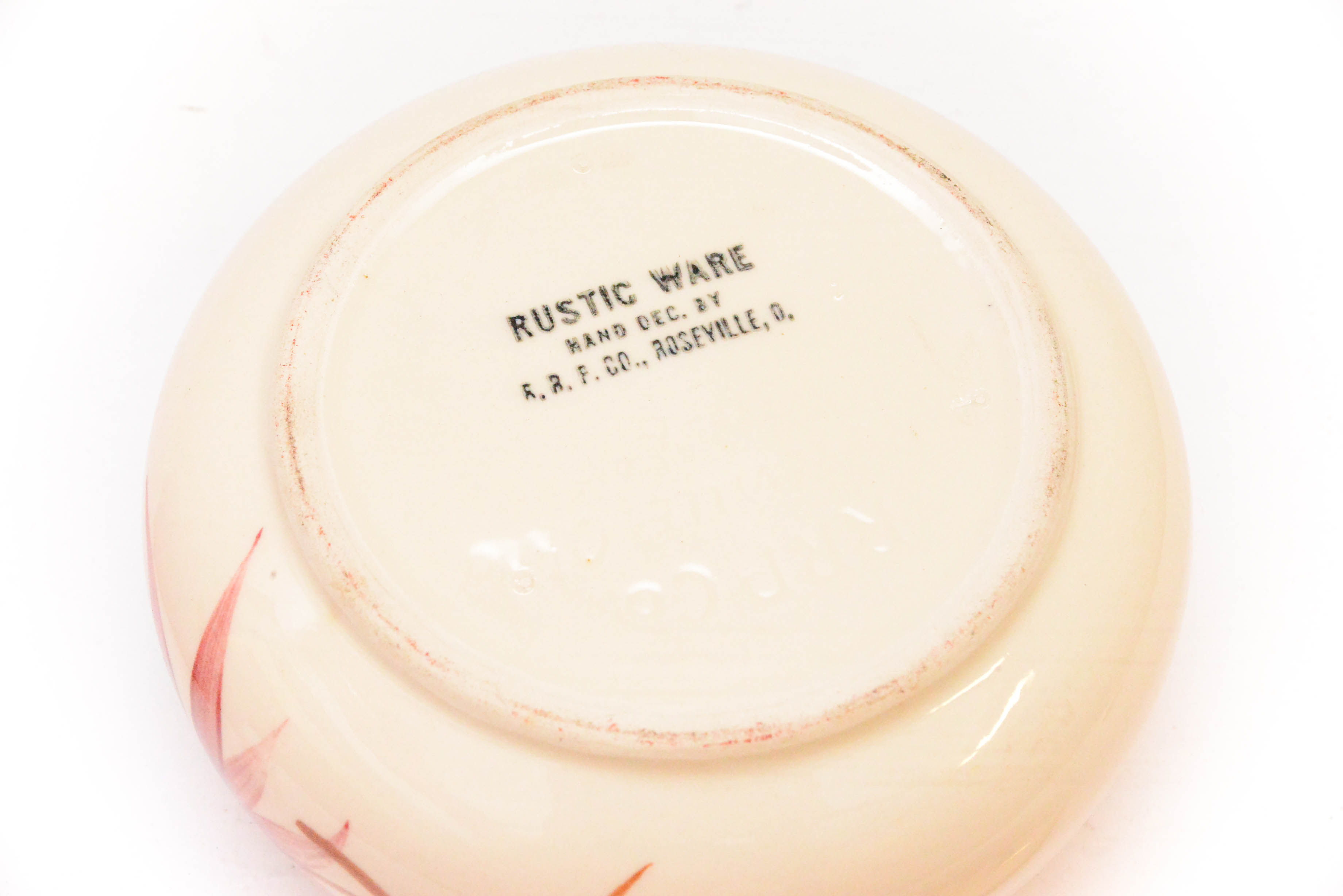 Roseville Rustic Trinket Box and Pigeon Forge Pottery Cups