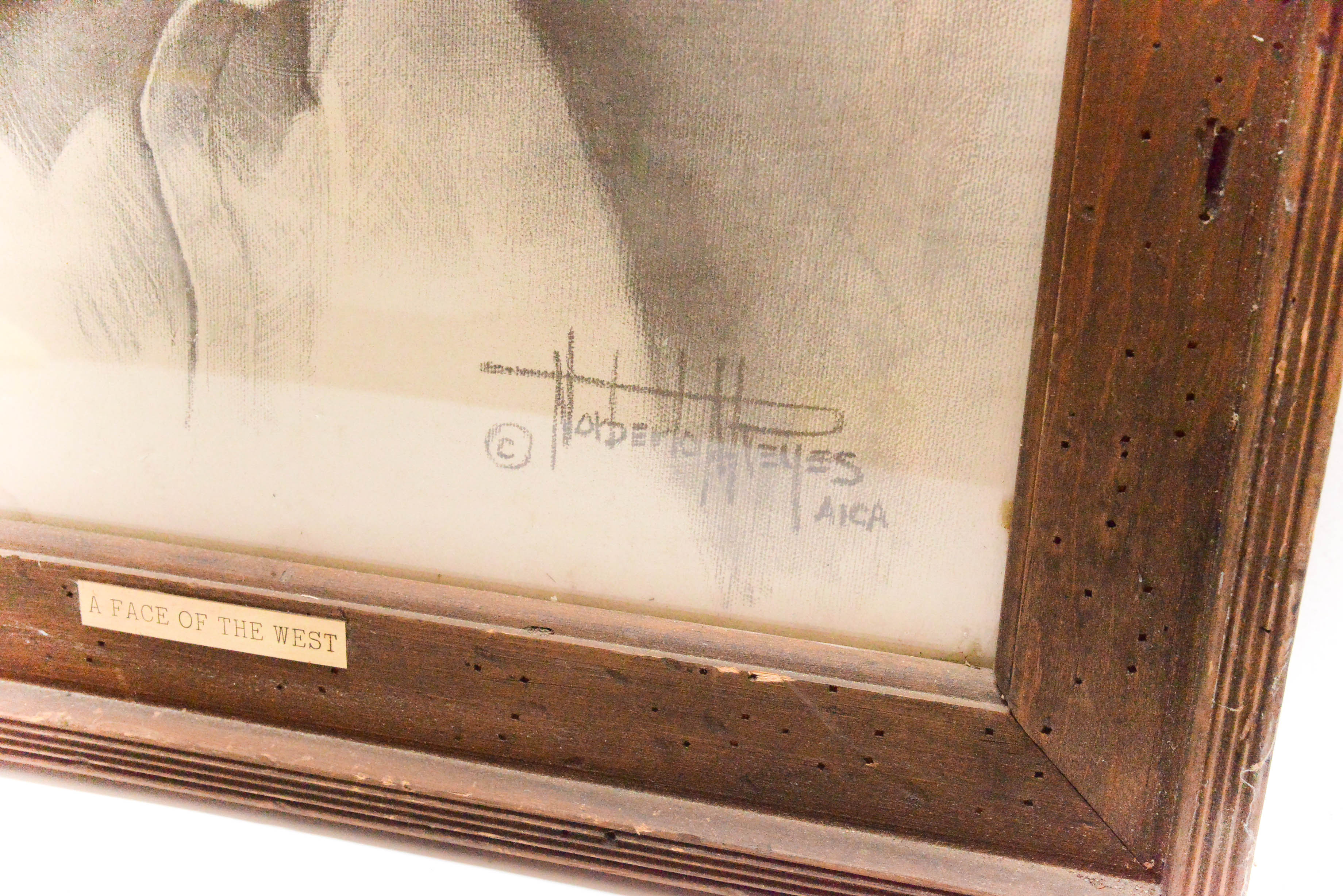 Charcoal Drawing by Noberto Reyes AICA