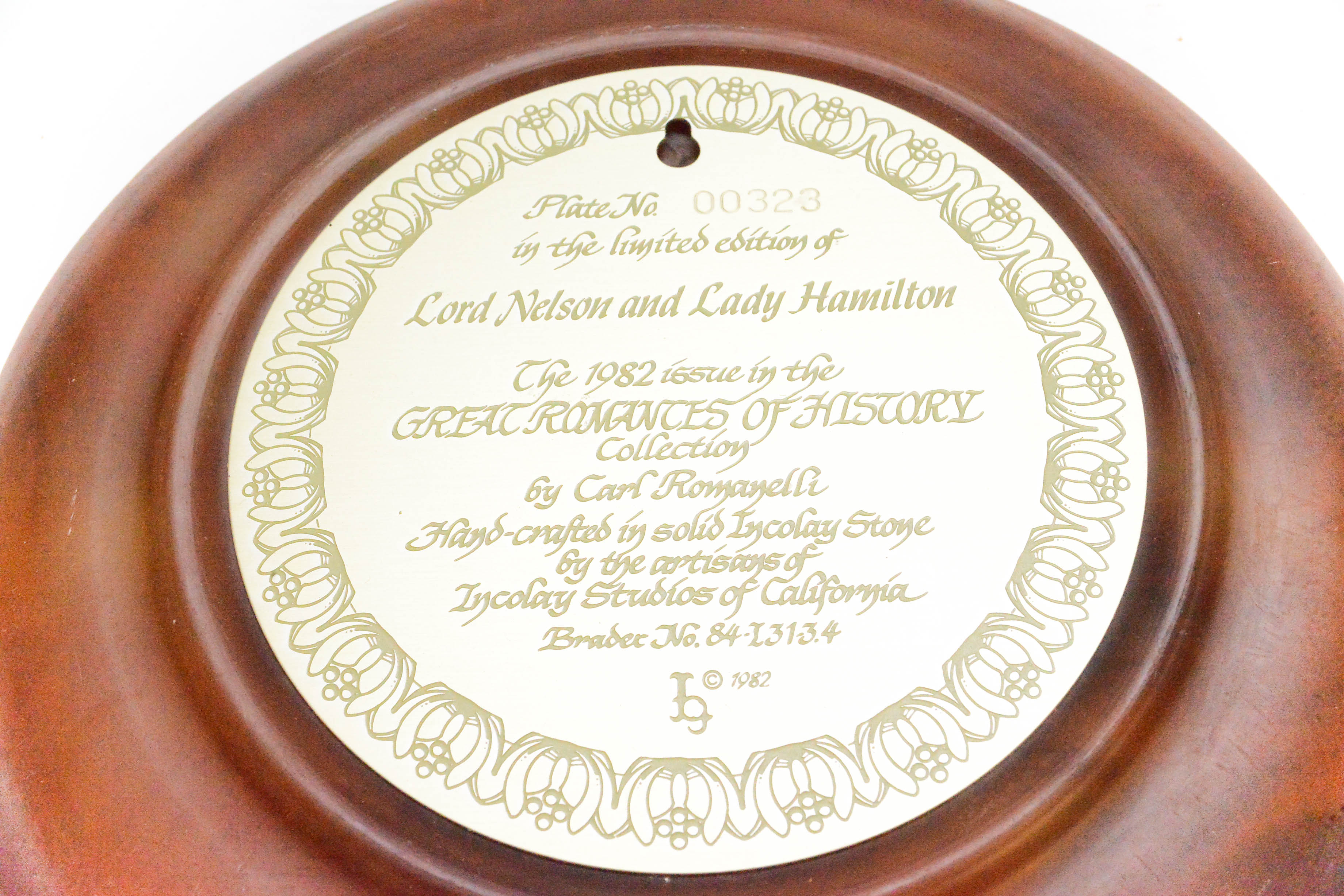 Incolay Stone Carving of Lord Nelson and Lady Hamilton