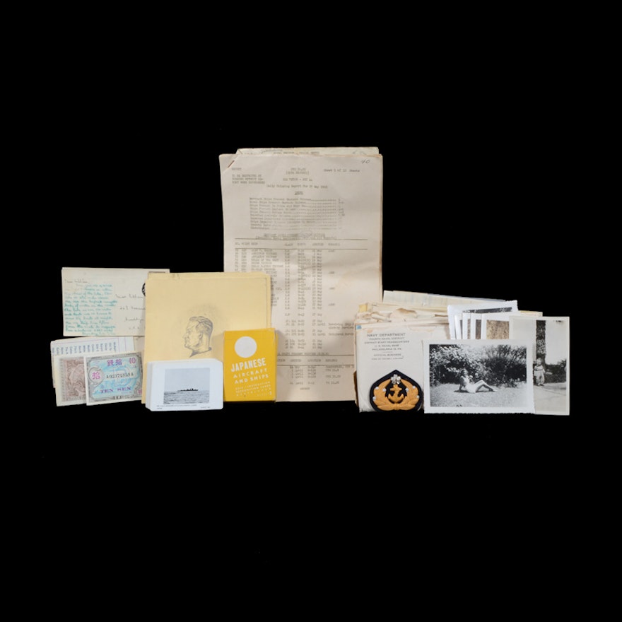 Collection of World War II Correspondence, Drawings and Memorabilia