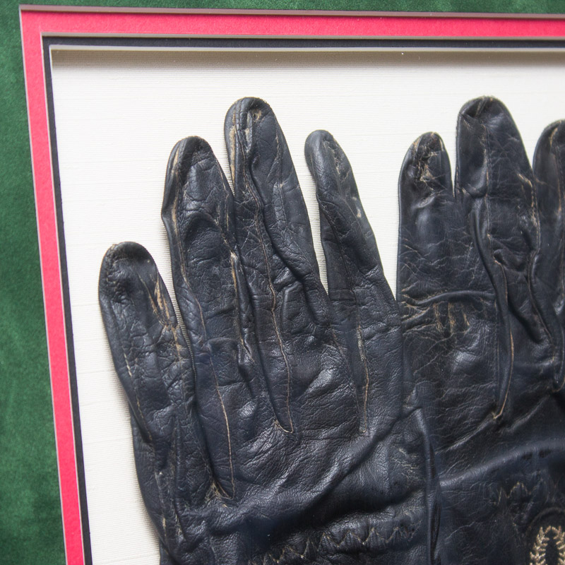 Jim Clark Autographed Photo With Original Used Driving Gloves