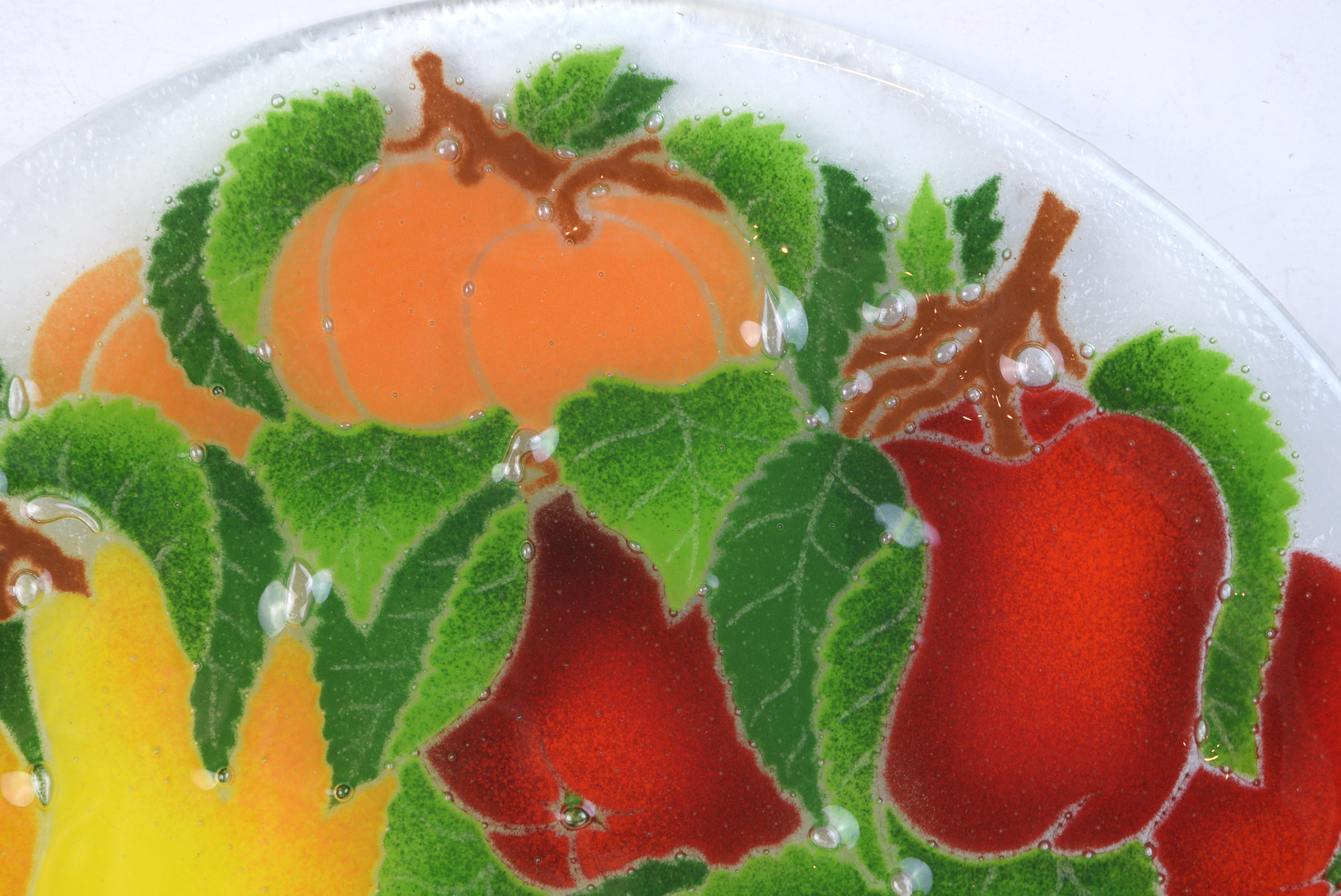 Peggy Karr Glass Plate and Bowl