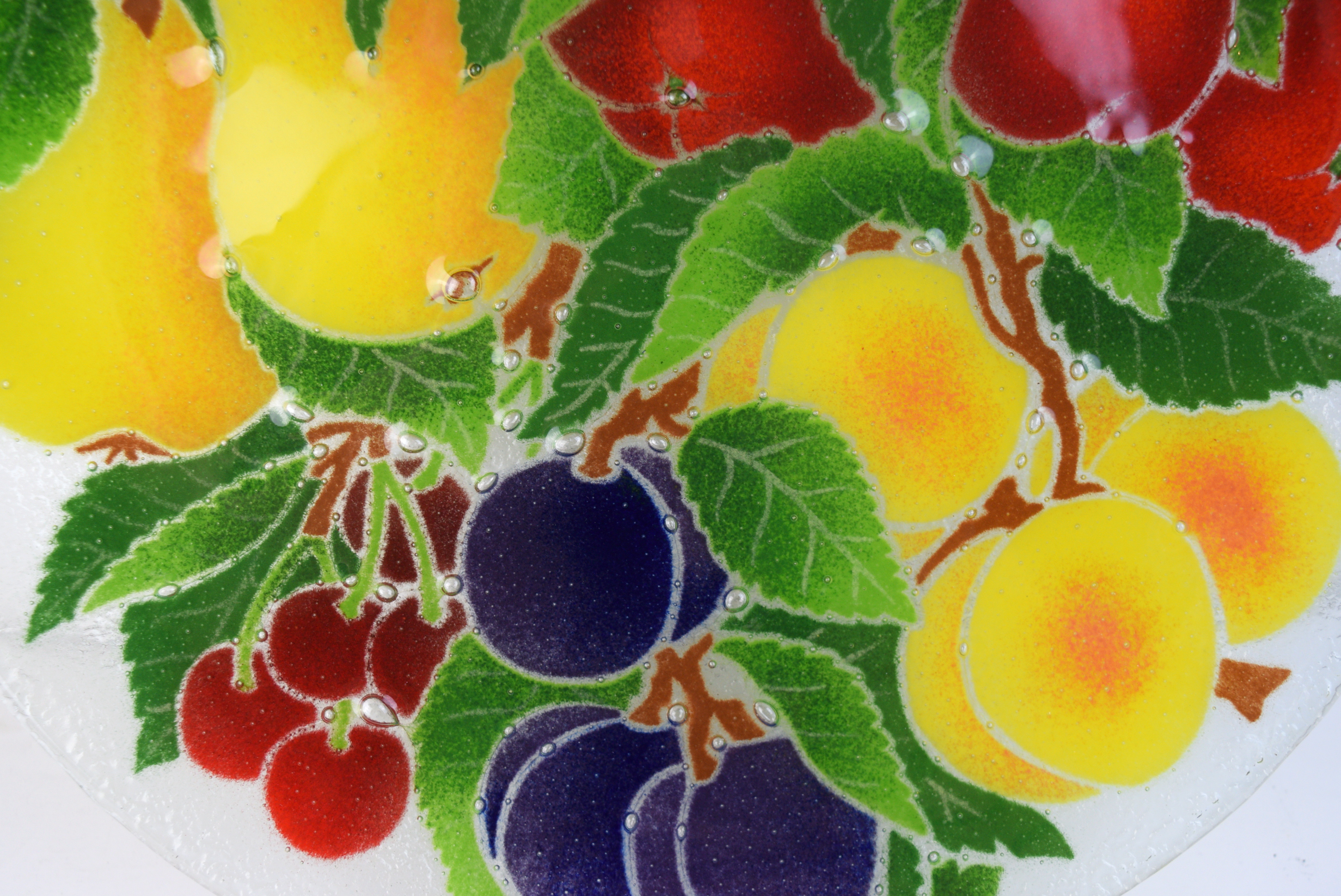 Peggy Karr Glass Plate and Bowl