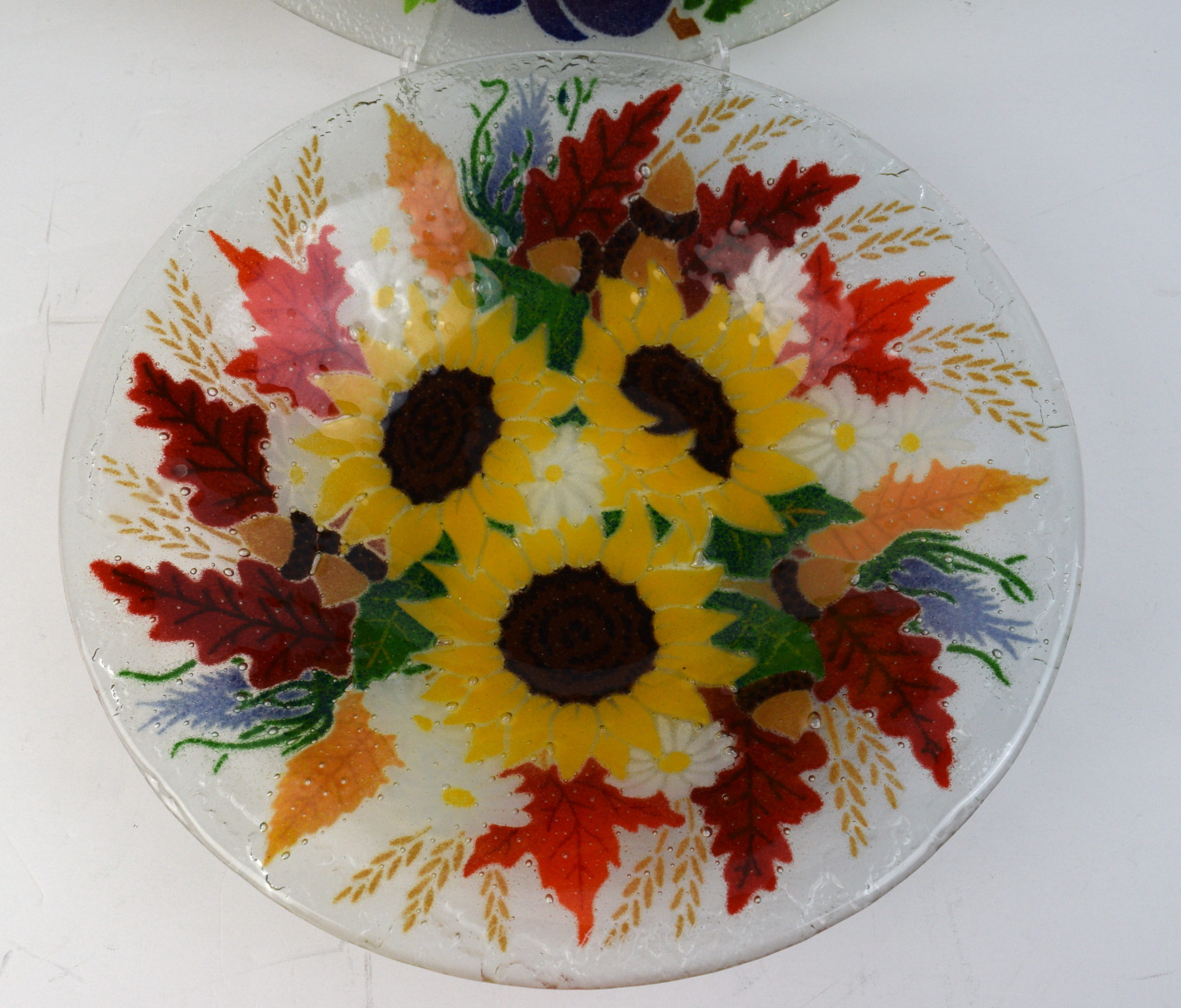 Peggy Karr Glass Plate and Bowl