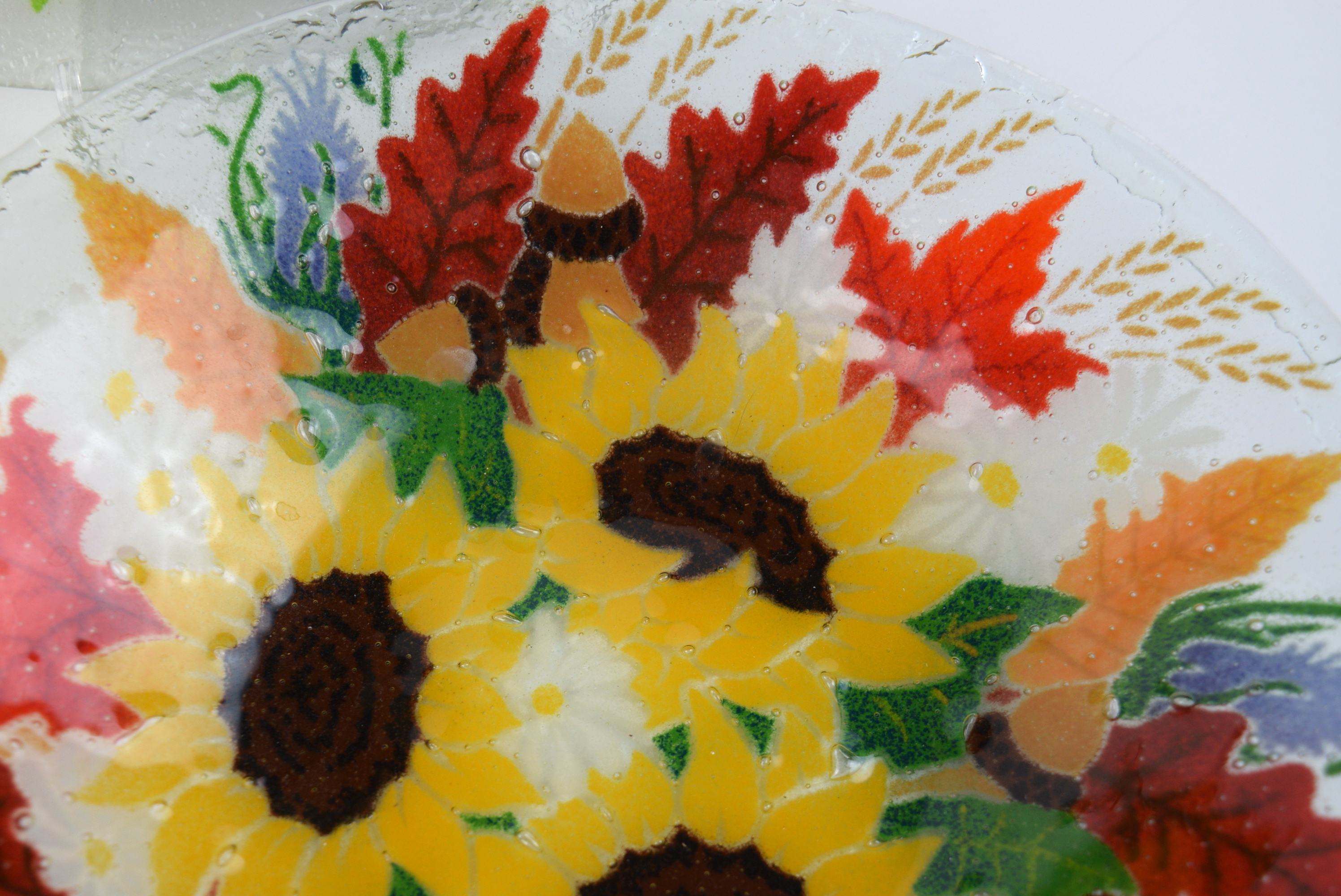 Peggy Karr Glass Plate and Bowl