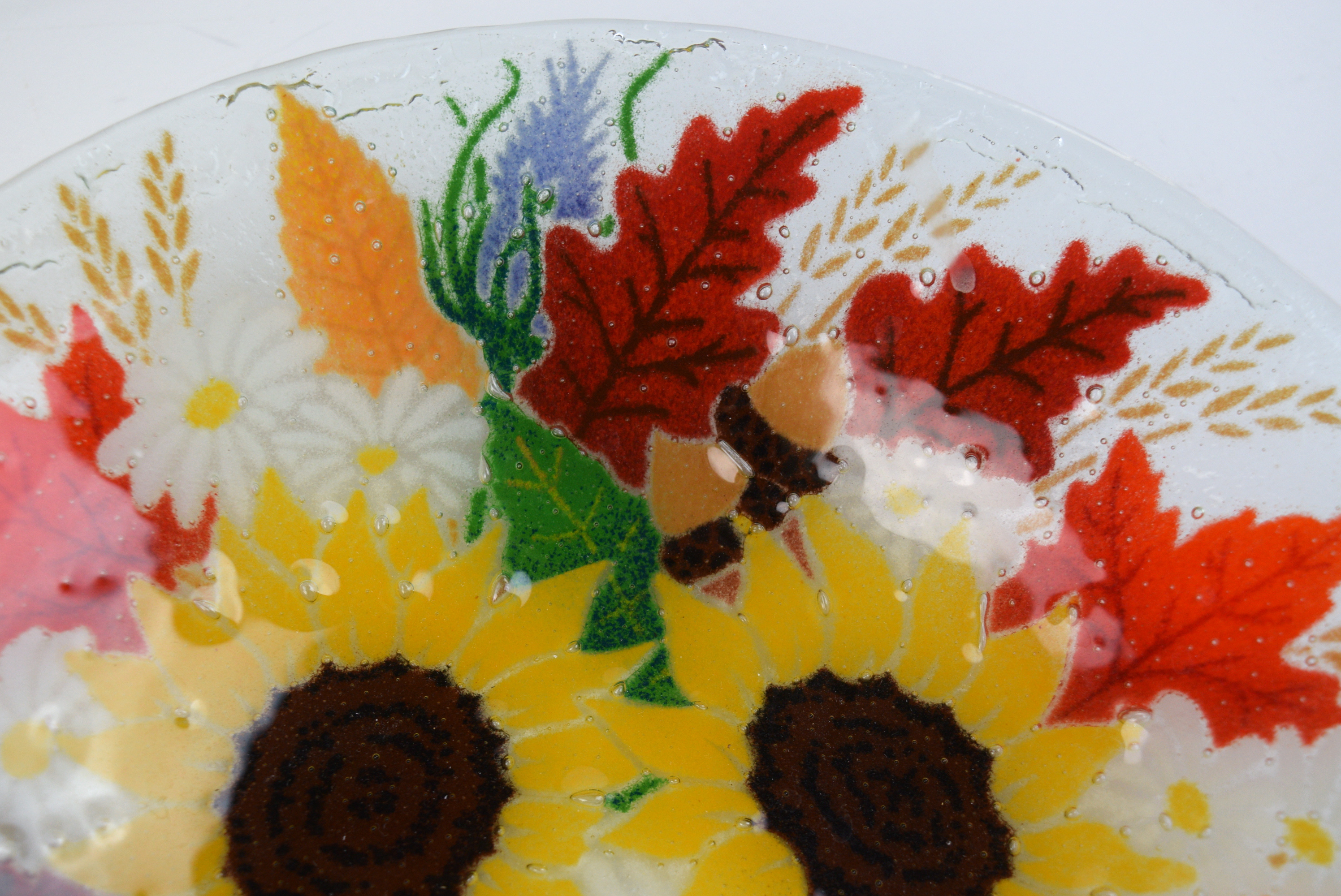 Peggy Karr Glass Plate and Bowl