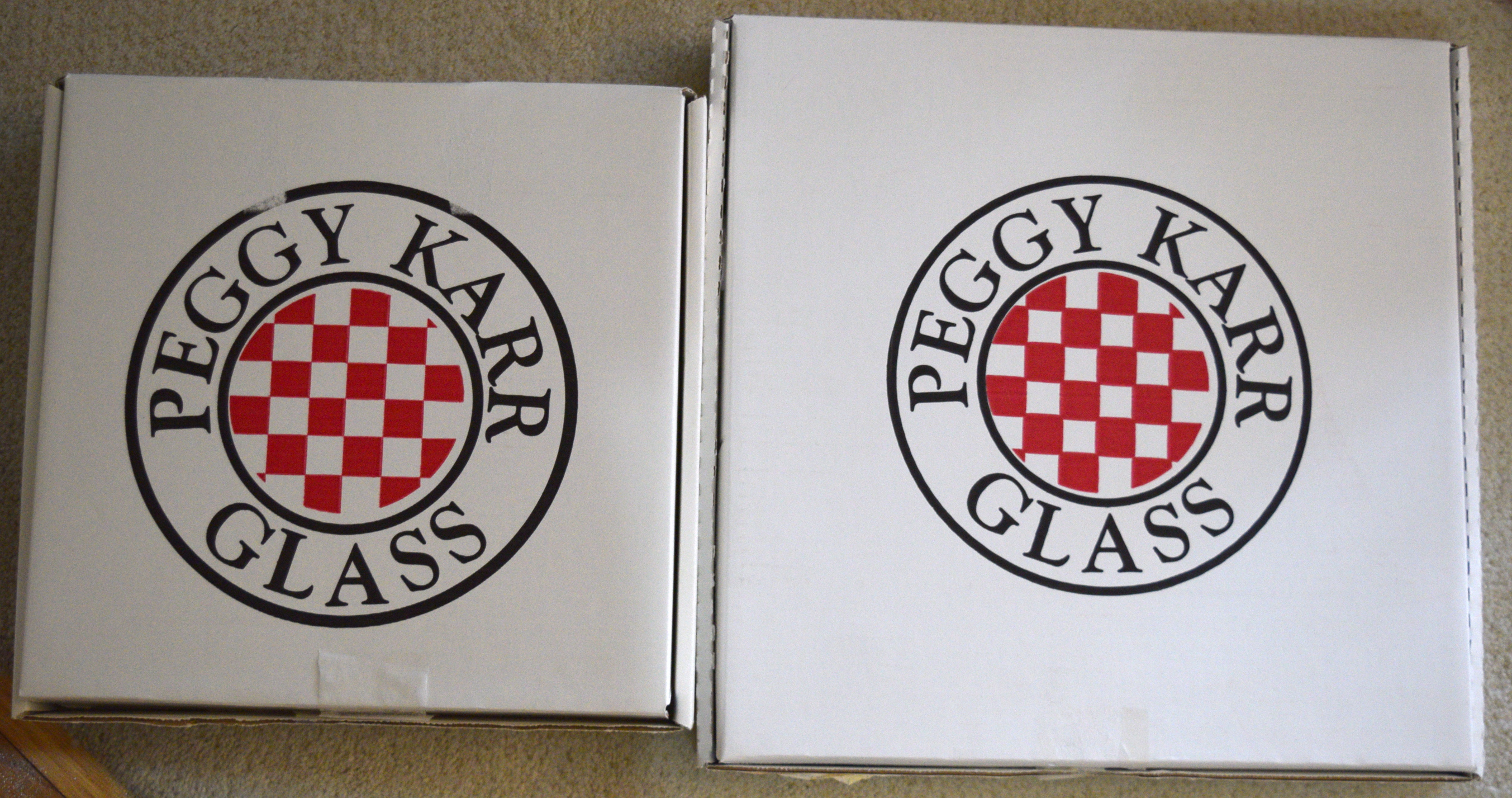 Peggy Karr Glass Plate and Bowl