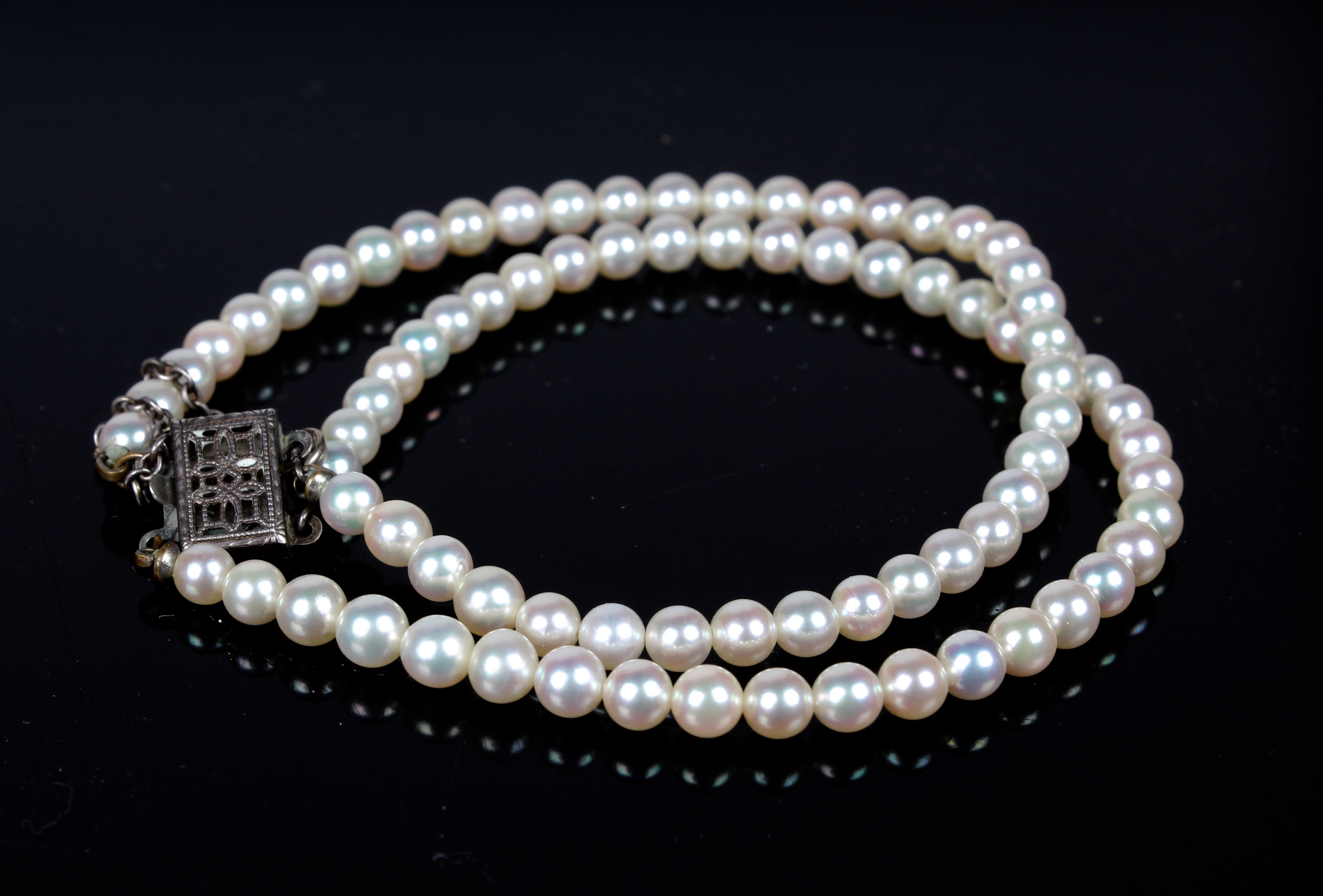 Collection of Vintage Sterling Silver and Pearl Jewelry