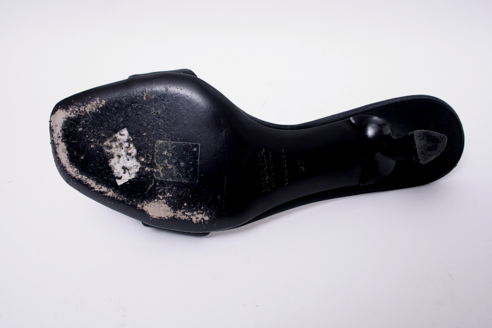 Prada Calzature Donna Beaded Bow Dress Sandal