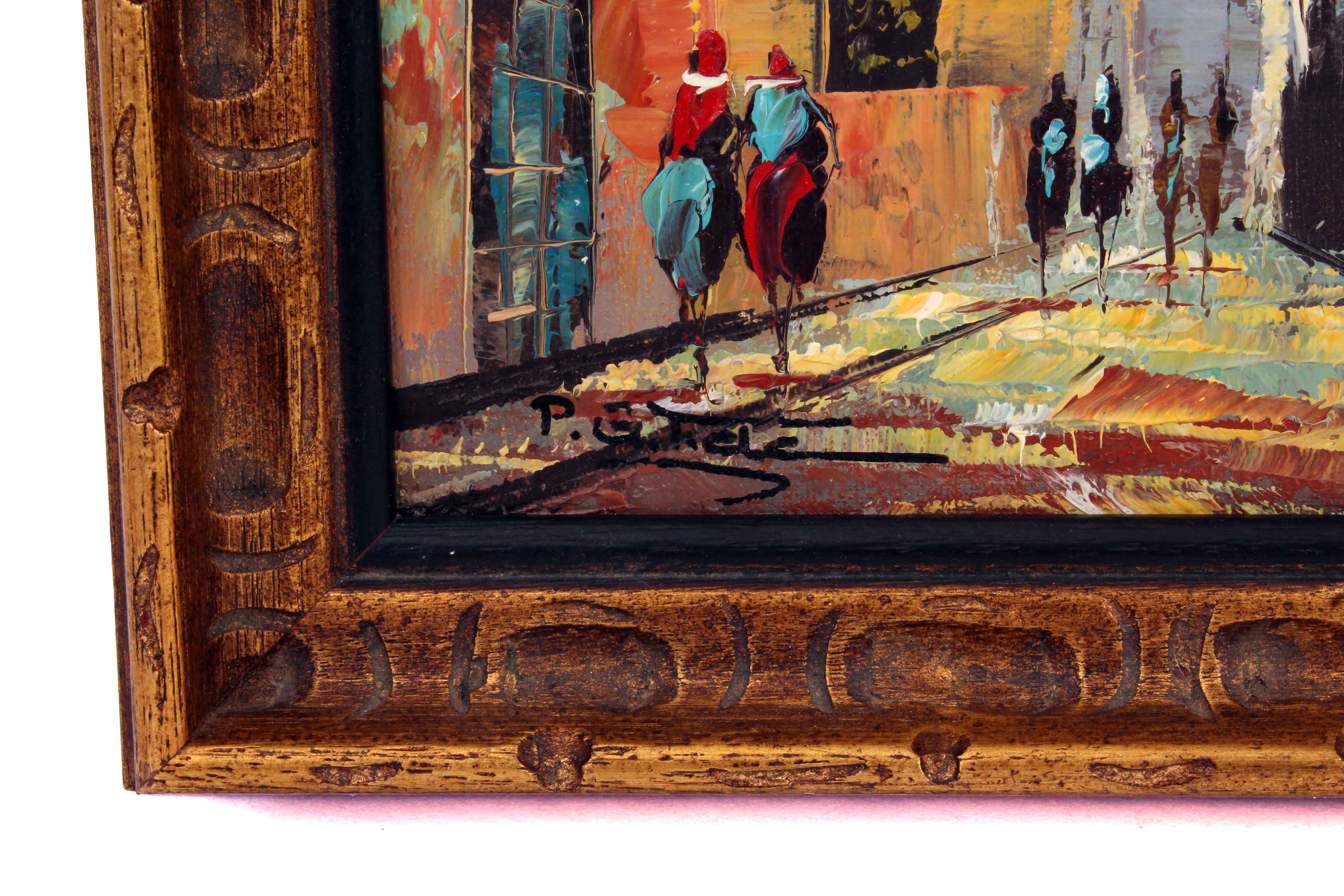 Pair of P.G. Tiele Original Oil Paintings