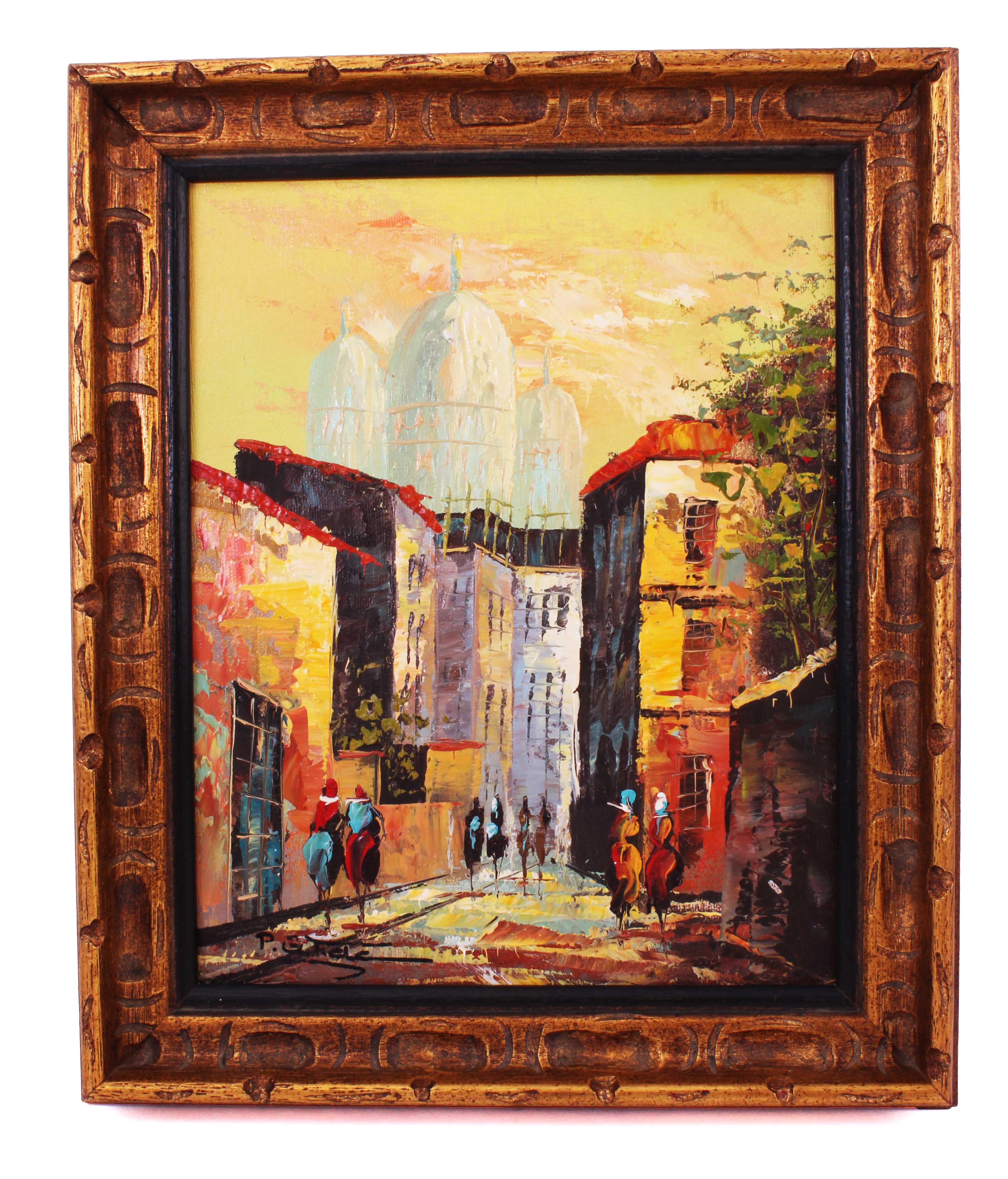 Pair of P.G. Tiele Original Oil Paintings