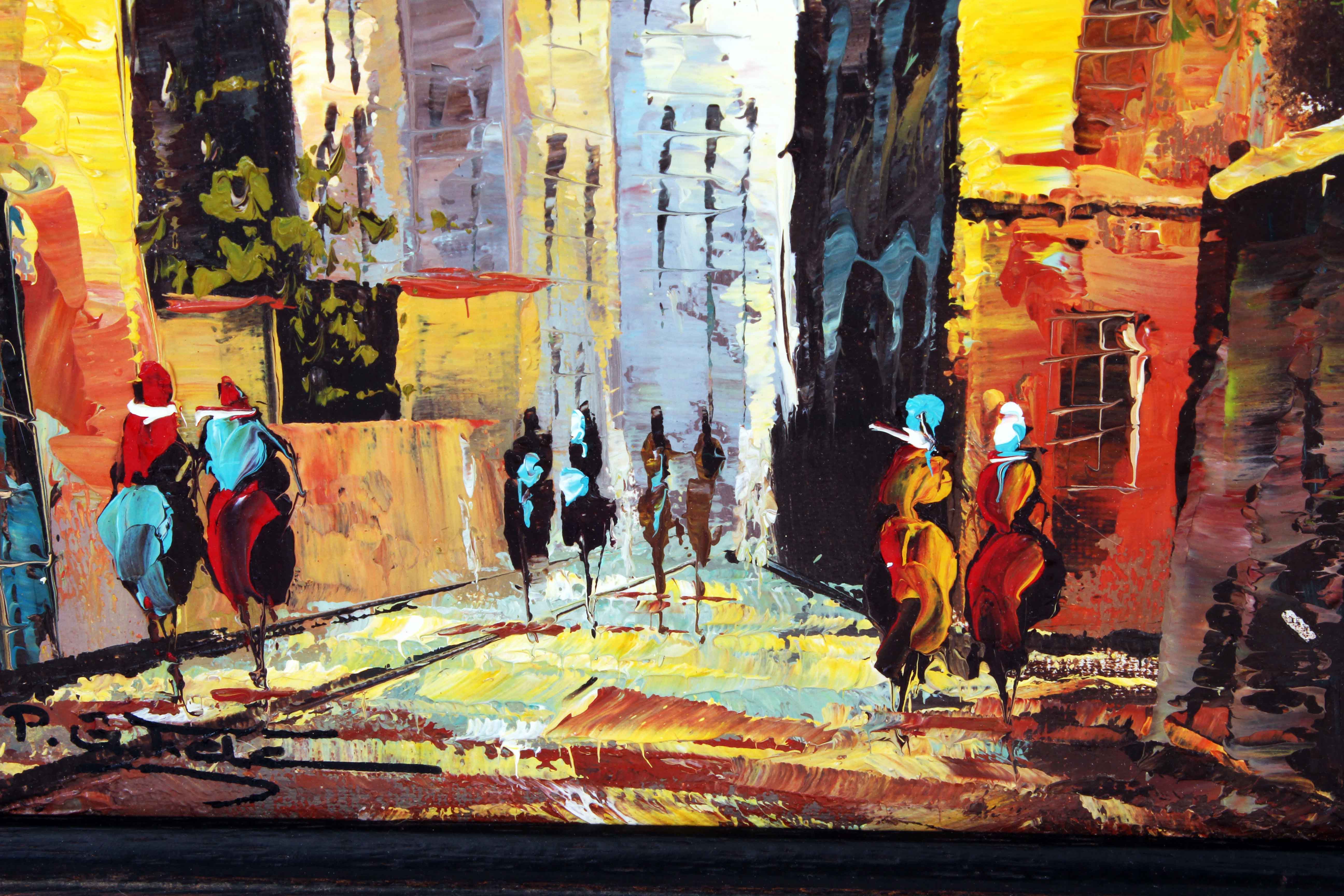 Pair of P.G. Tiele Original Oil Paintings