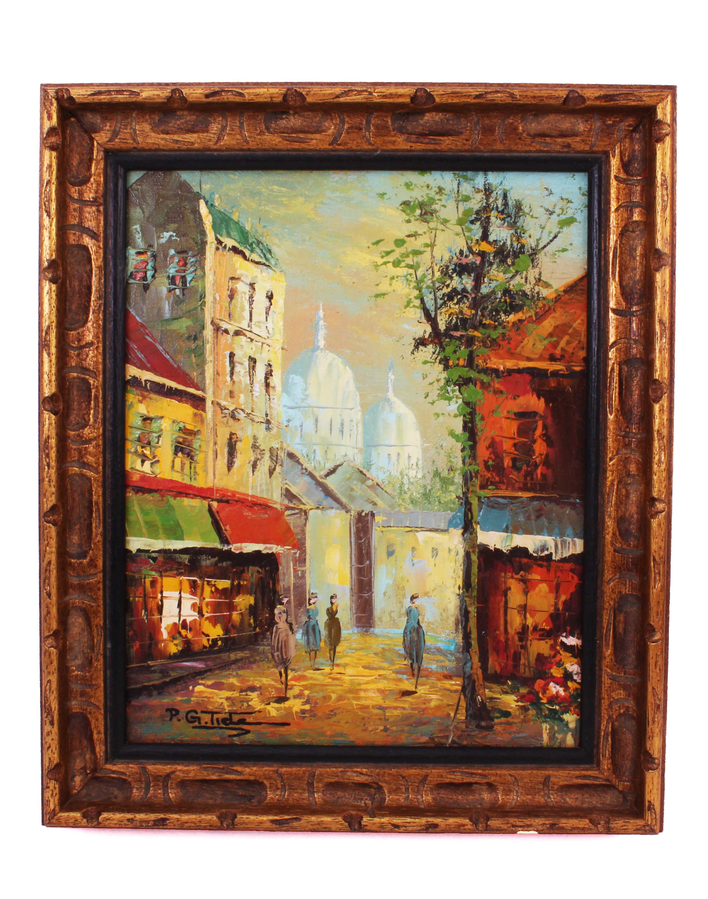 Pair of P.G. Tiele Original Oil Paintings