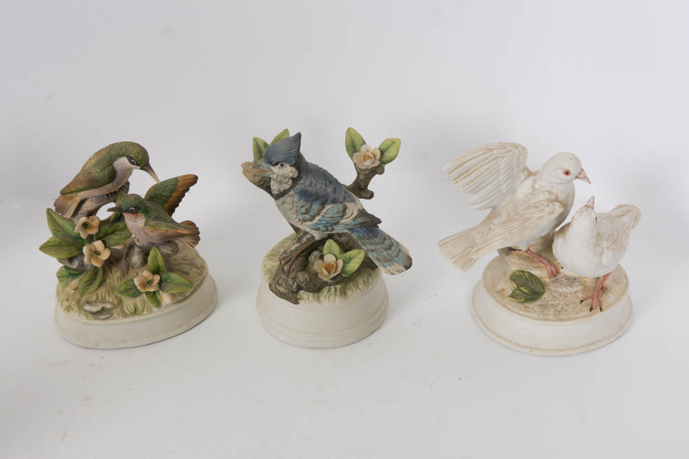 Perched Bird Figurines