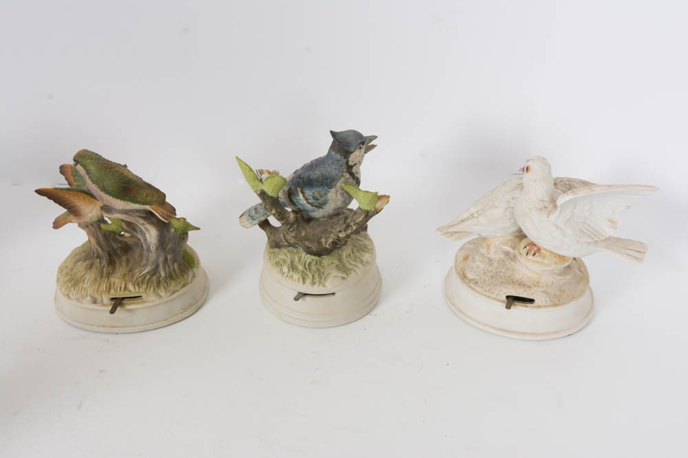 Perched Bird Figurines