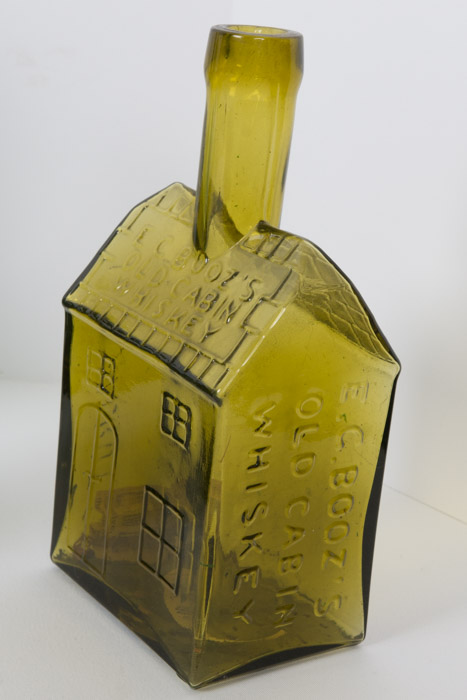 Assorted Green Glass Bottles