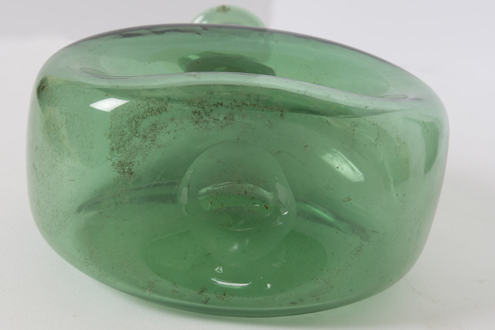 Assorted Green Glass Bottles