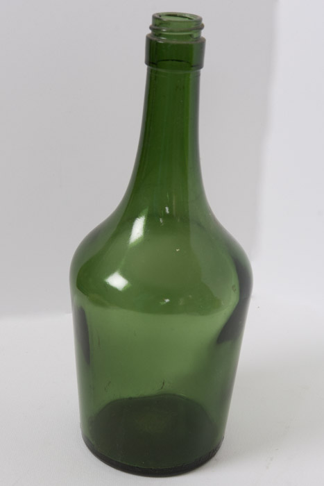 Assorted Green Glass Bottles