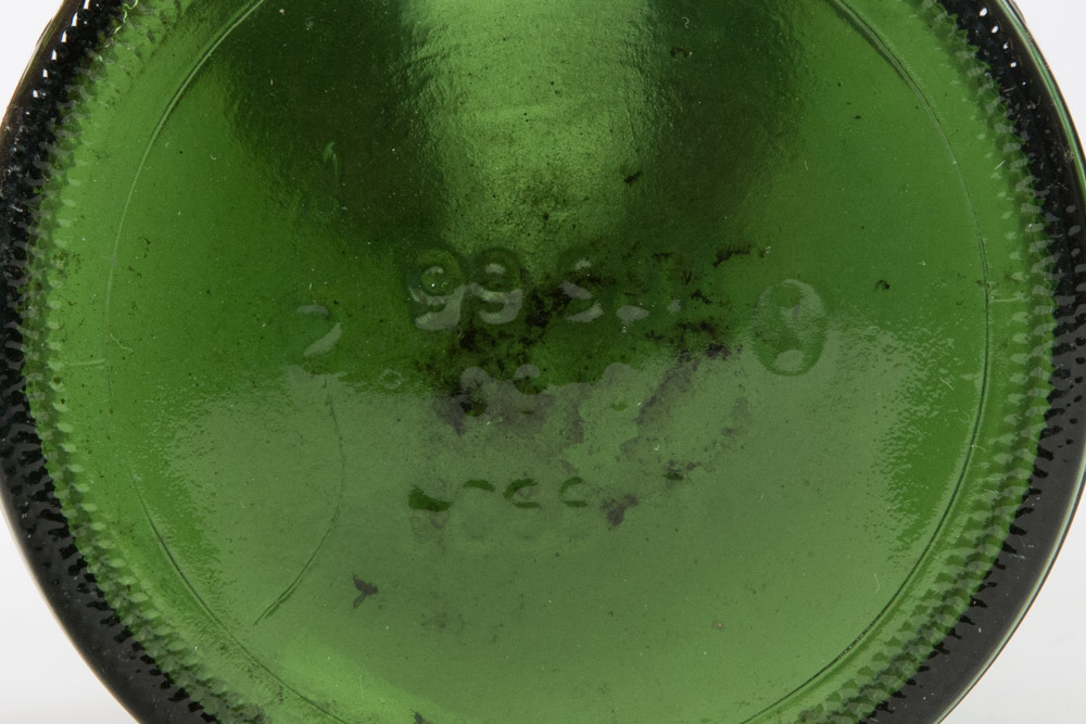 Assorted Green Glass Bottles