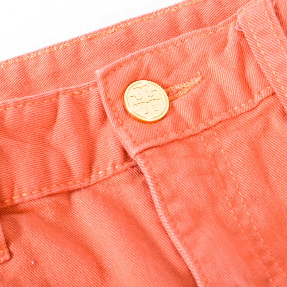 Tory Burch Salmon Cropped Skinny Pants