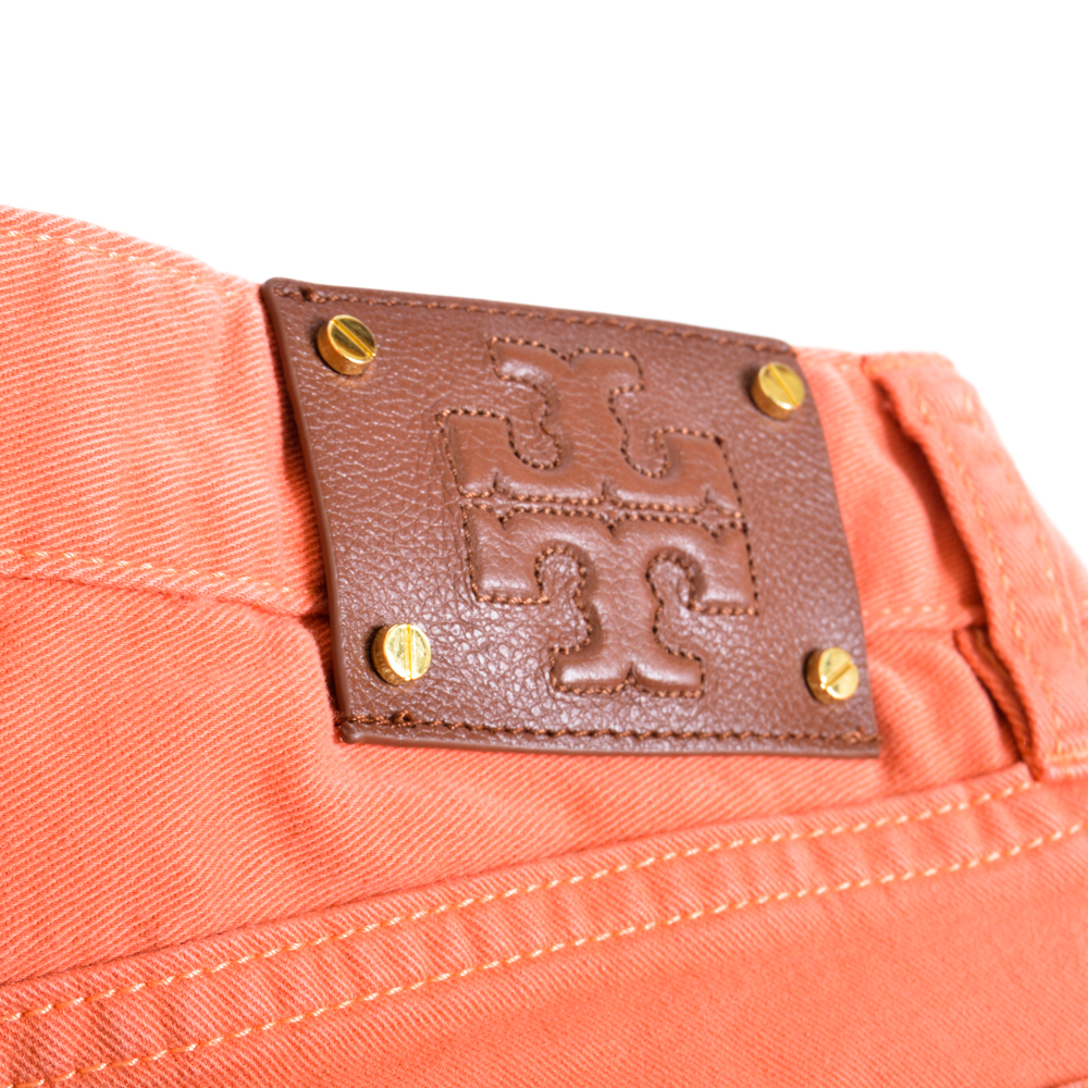 Tory Burch Salmon Cropped Skinny Pants