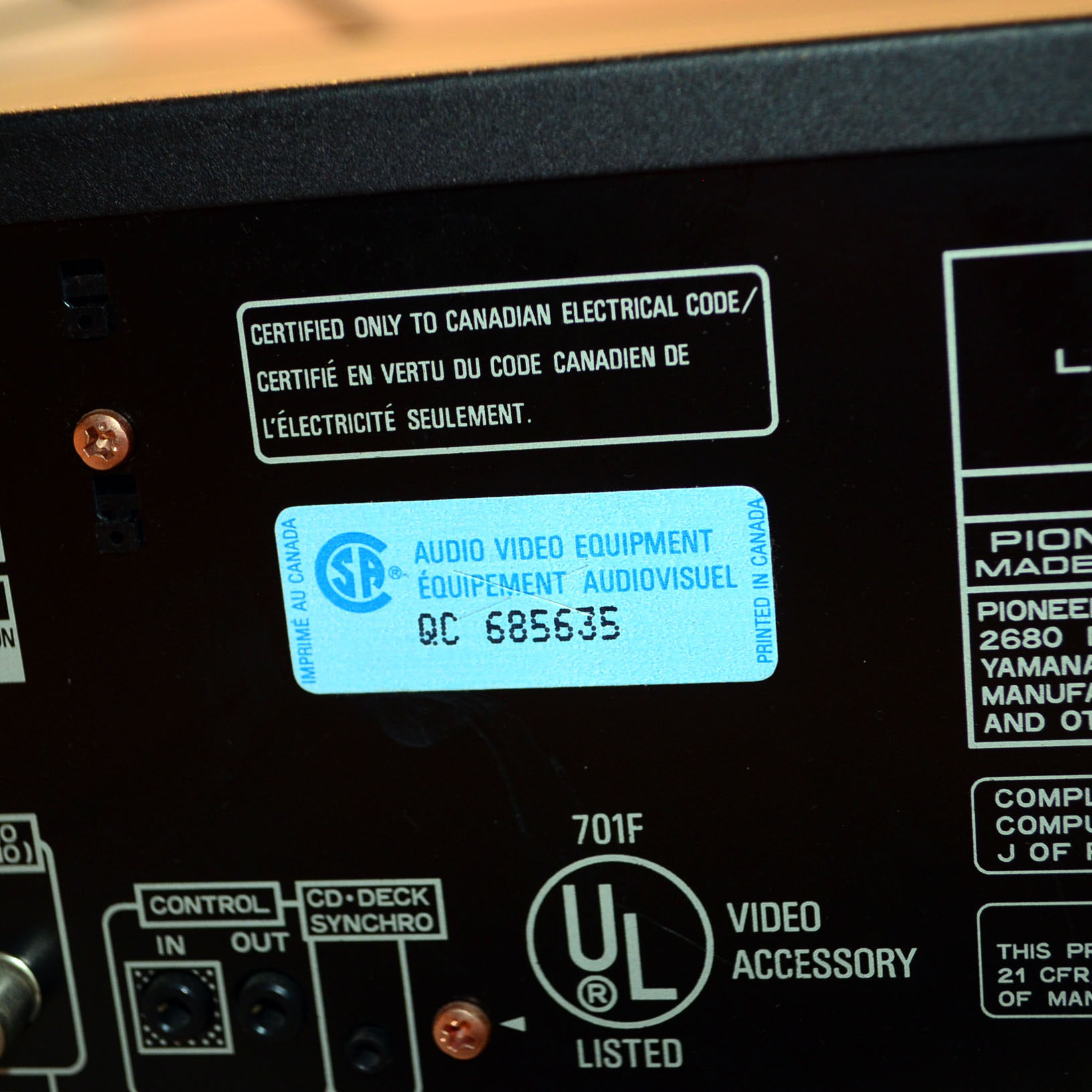 Pioneer LaserDisc Player and LaserDiscs