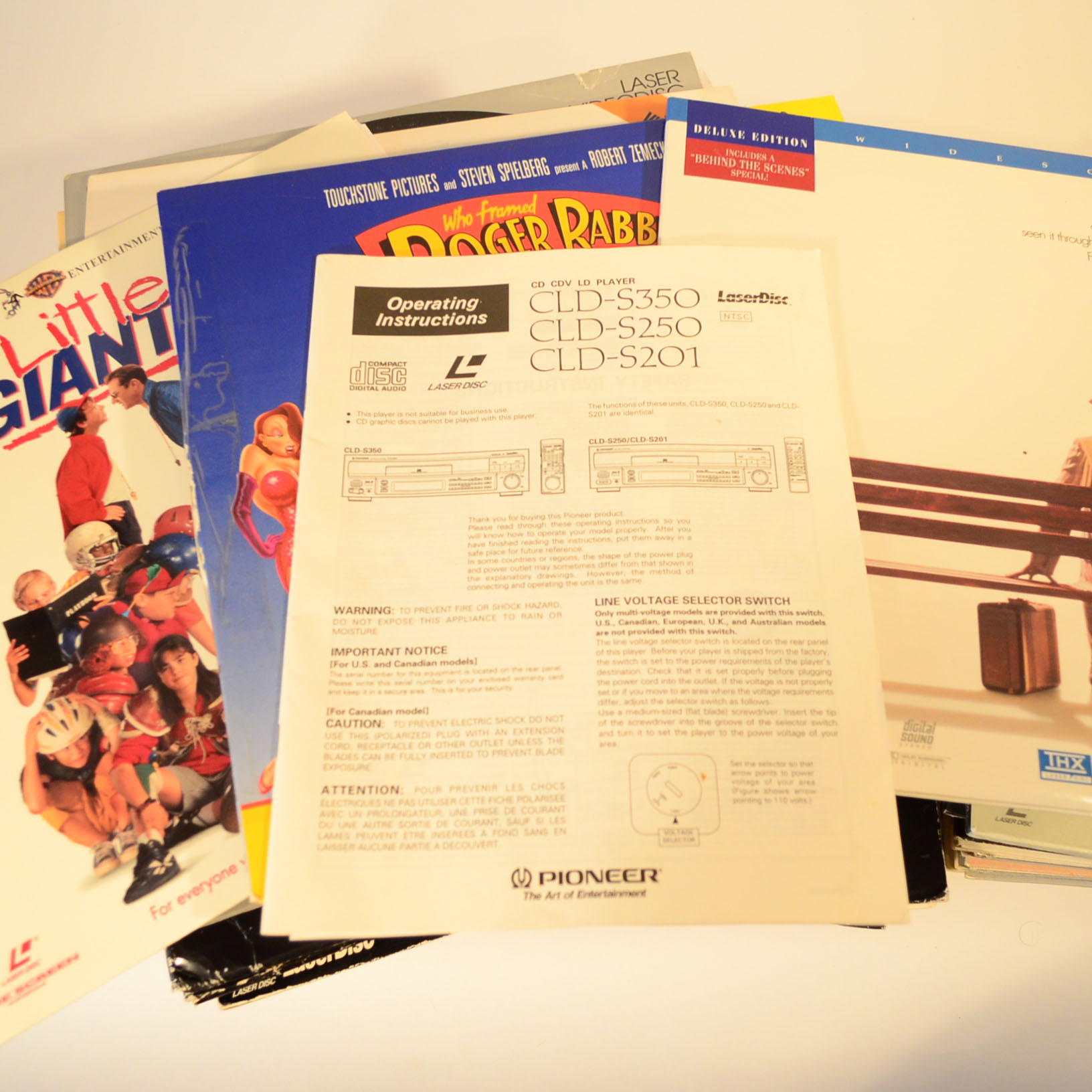 Pioneer LaserDisc Player and LaserDiscs