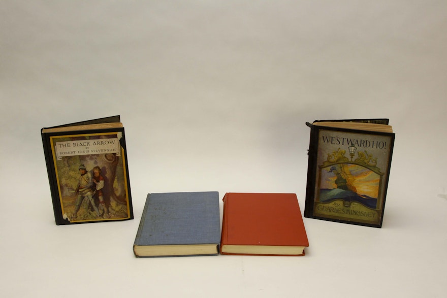 Four Books Illustrated By N.C. Wyeth