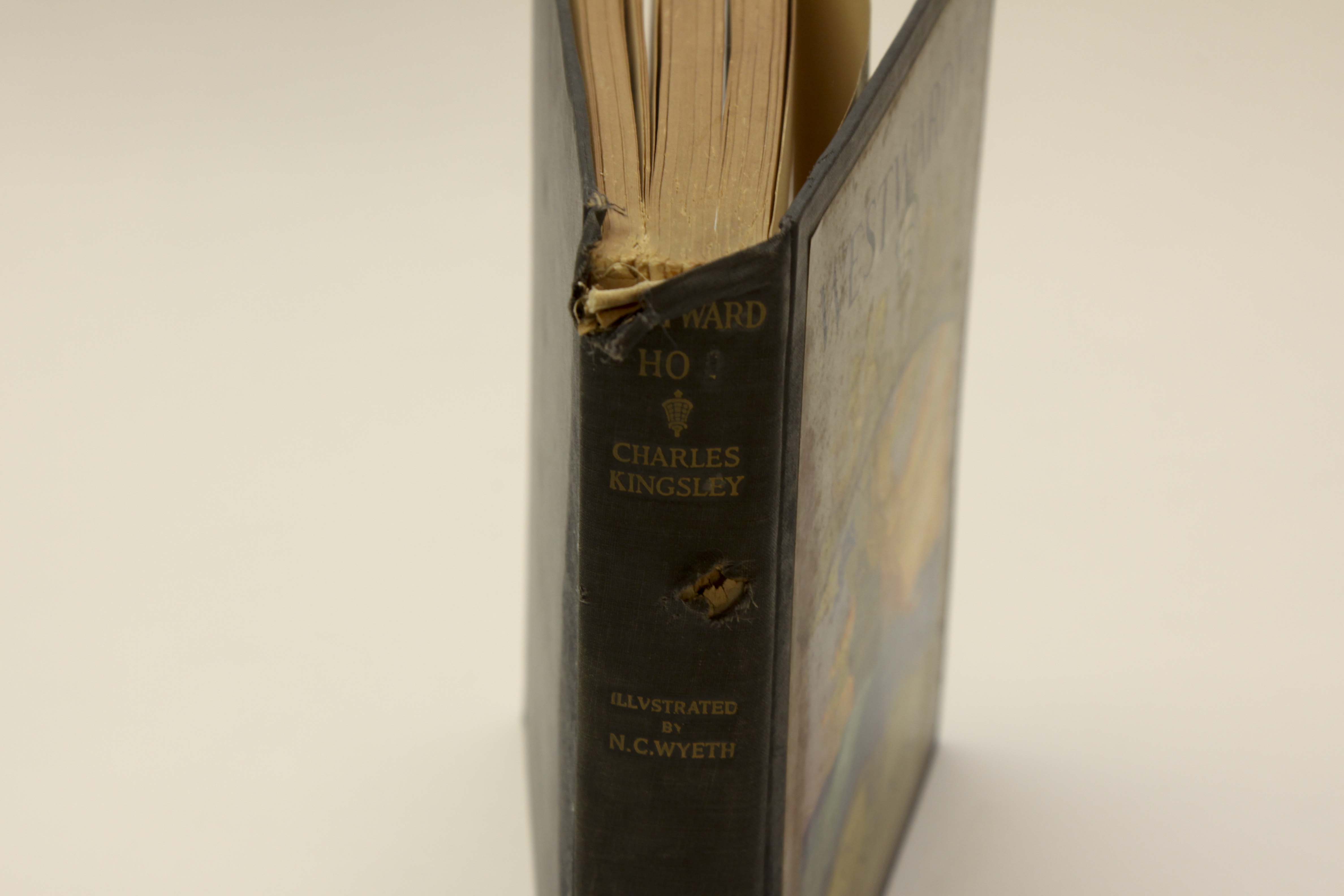 Four Books Illustrated By N.C. Wyeth