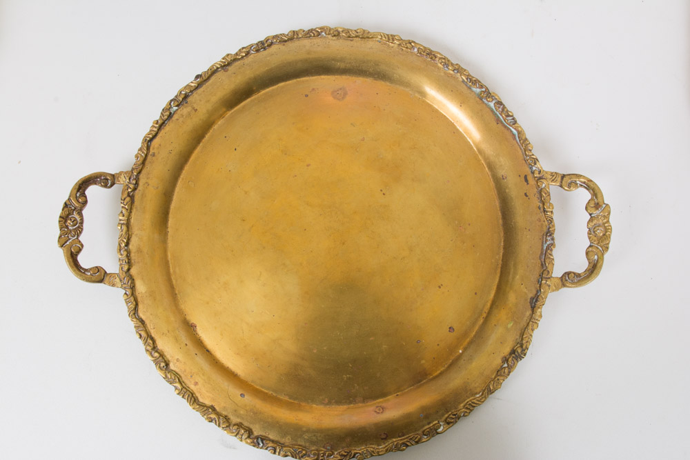 Vintage Gold Tone Trays