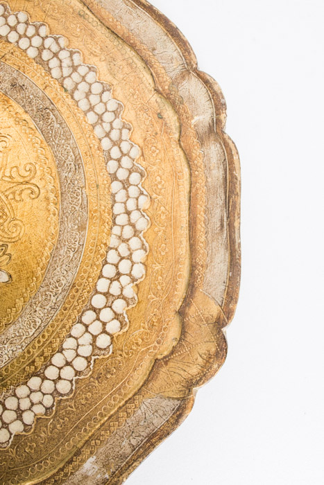 Vintage Gold Tone Trays