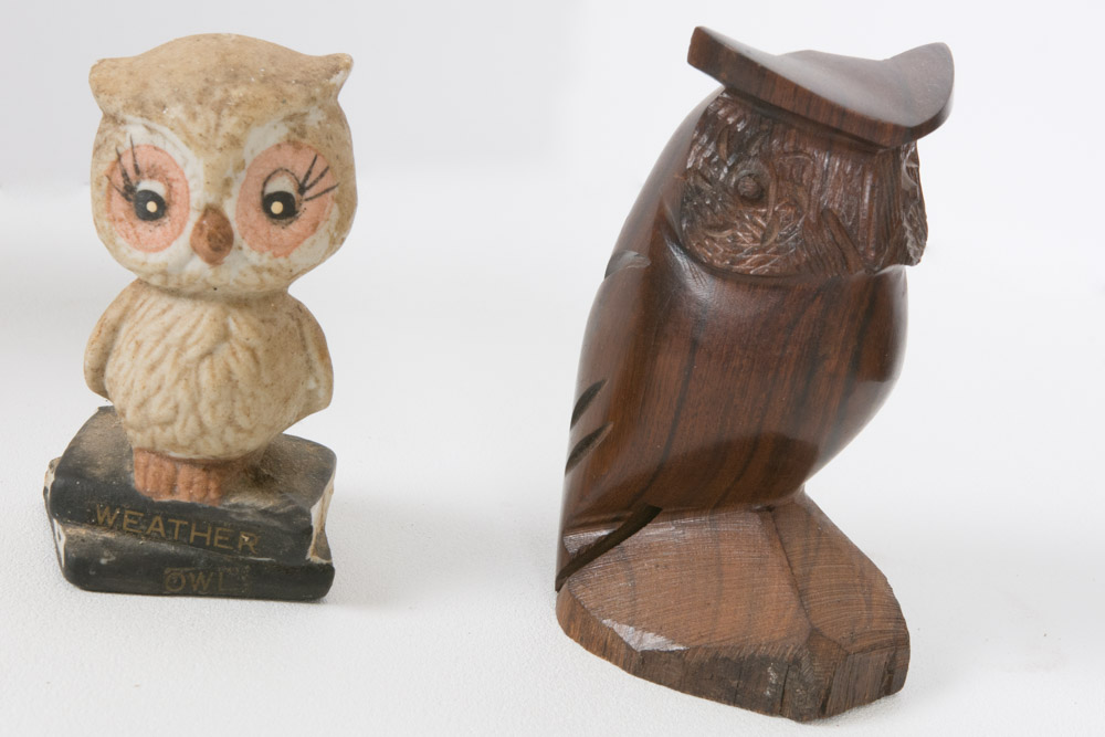 Selection of Owl Figurines