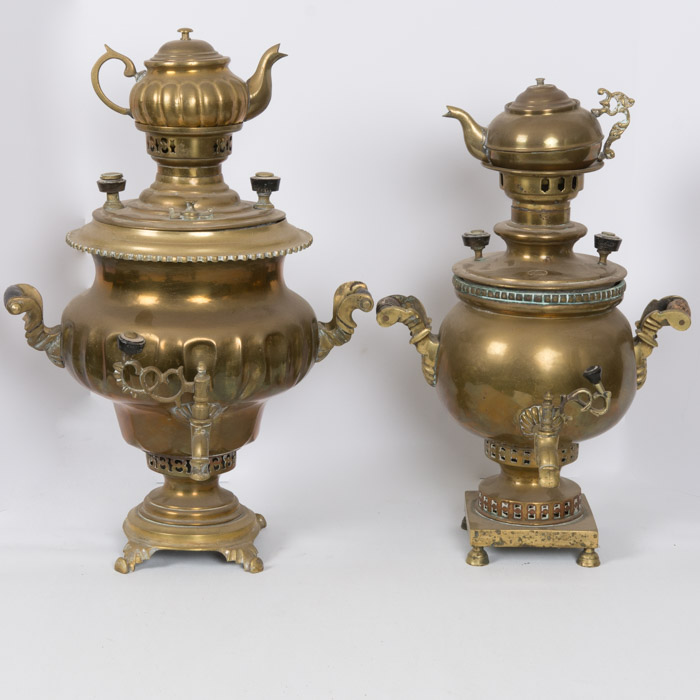 Pair of Imperial Russian Samovars
